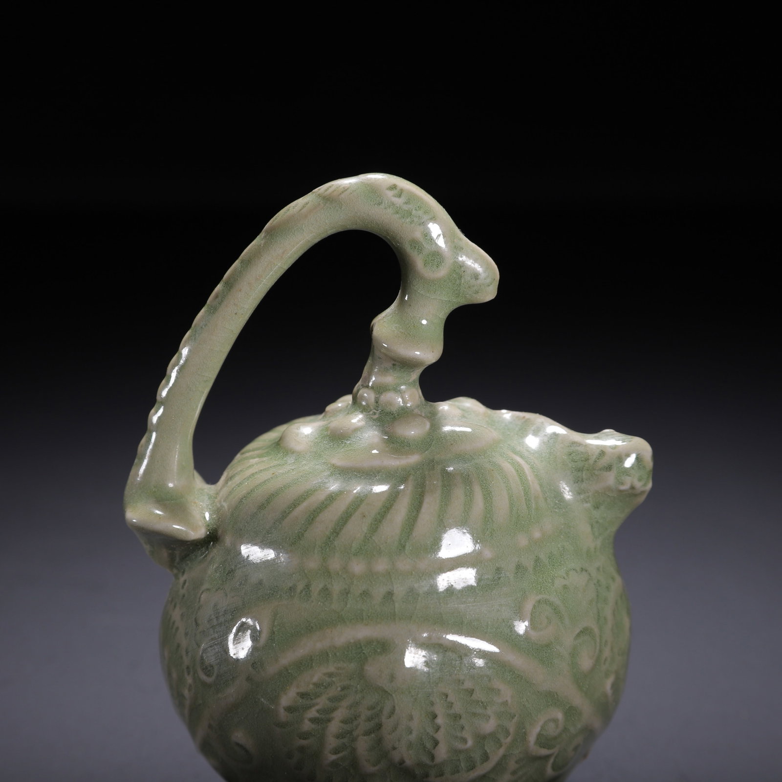A Chinese Yaozhou Celadon Ewer - 7