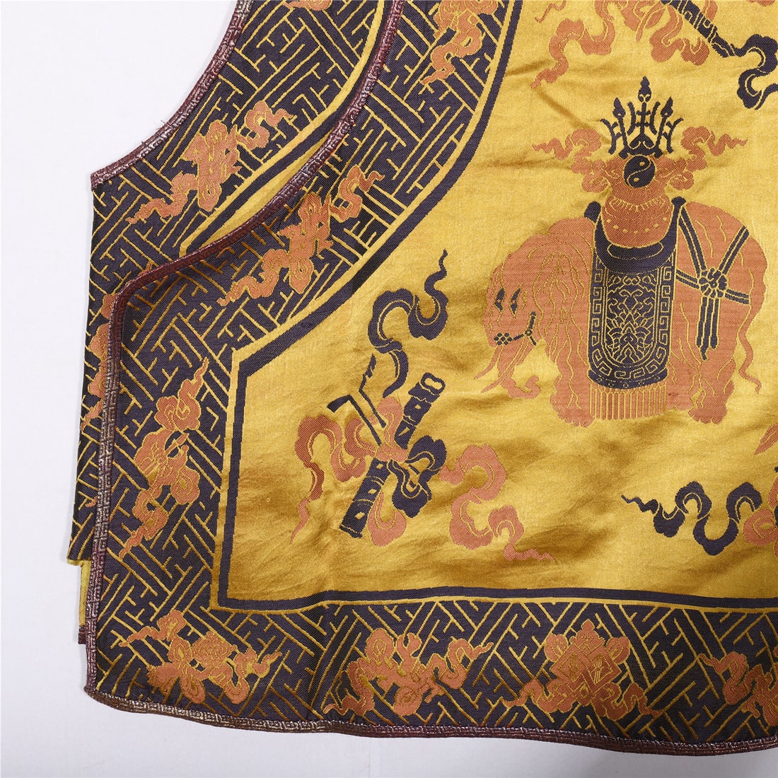 A CHINESE BROCADE VEST - 4