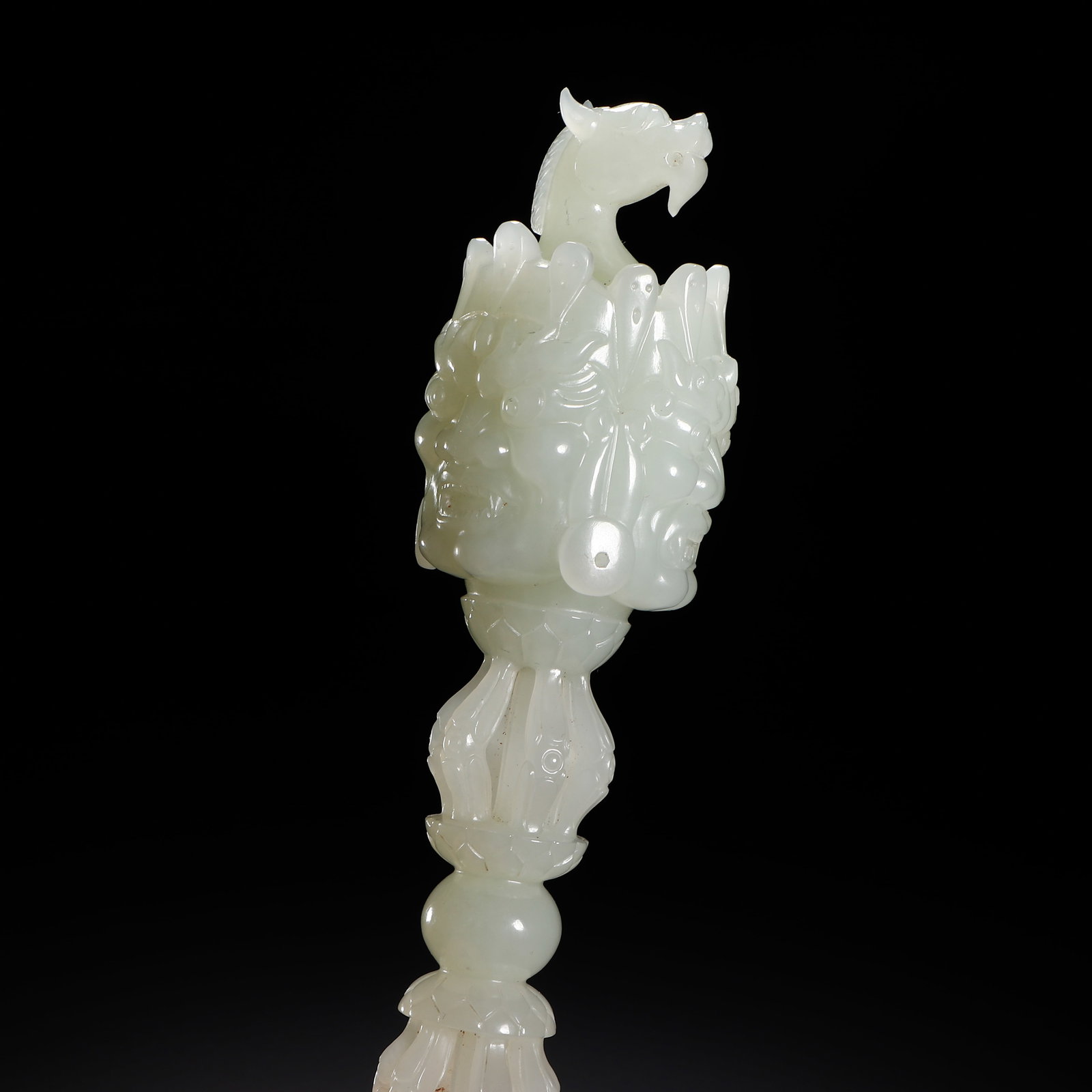 A Chinese Hetian Jade Buddhist Ritual Implement (Phurba) - 8