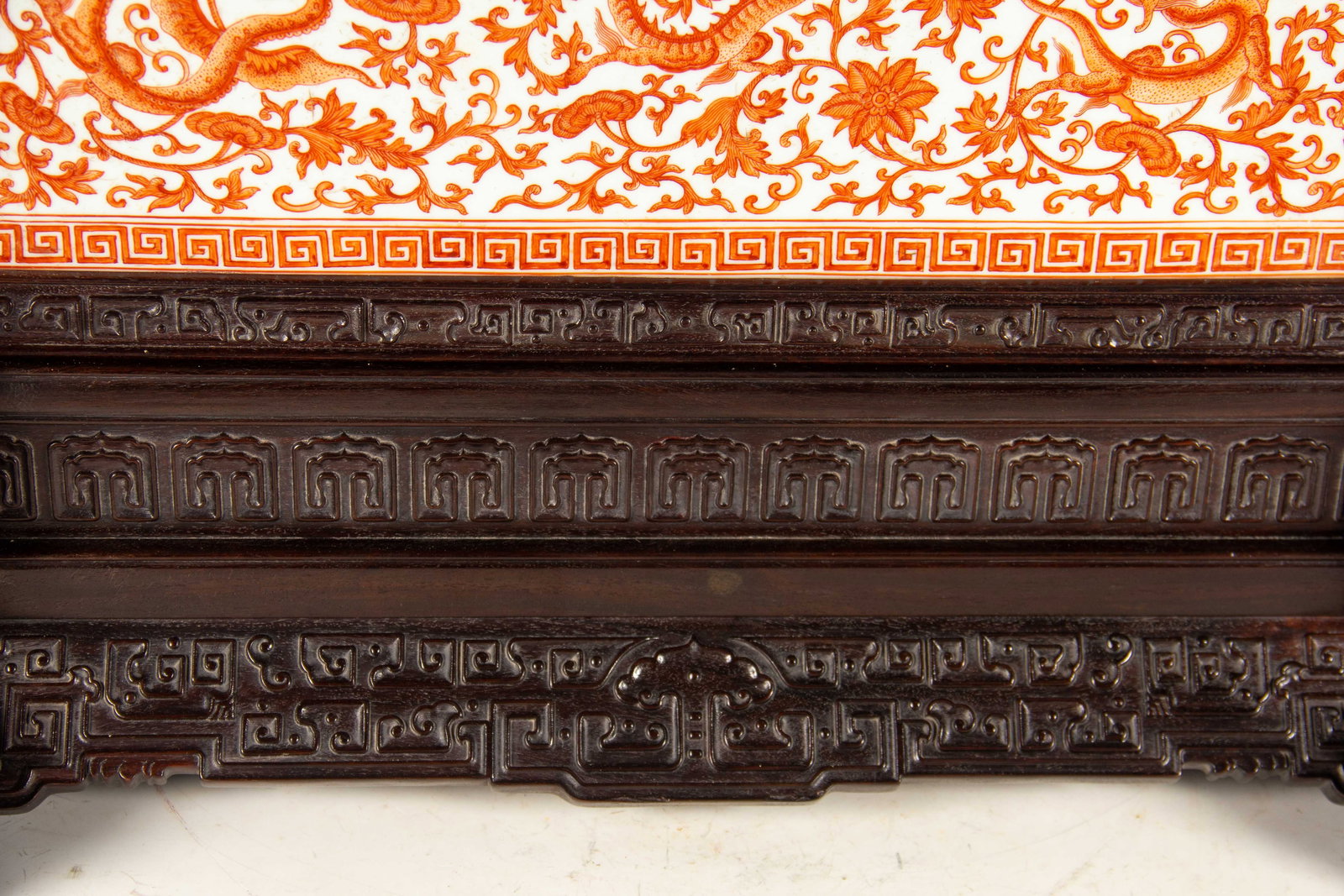 A Chinese Zitan Table Screen - 6