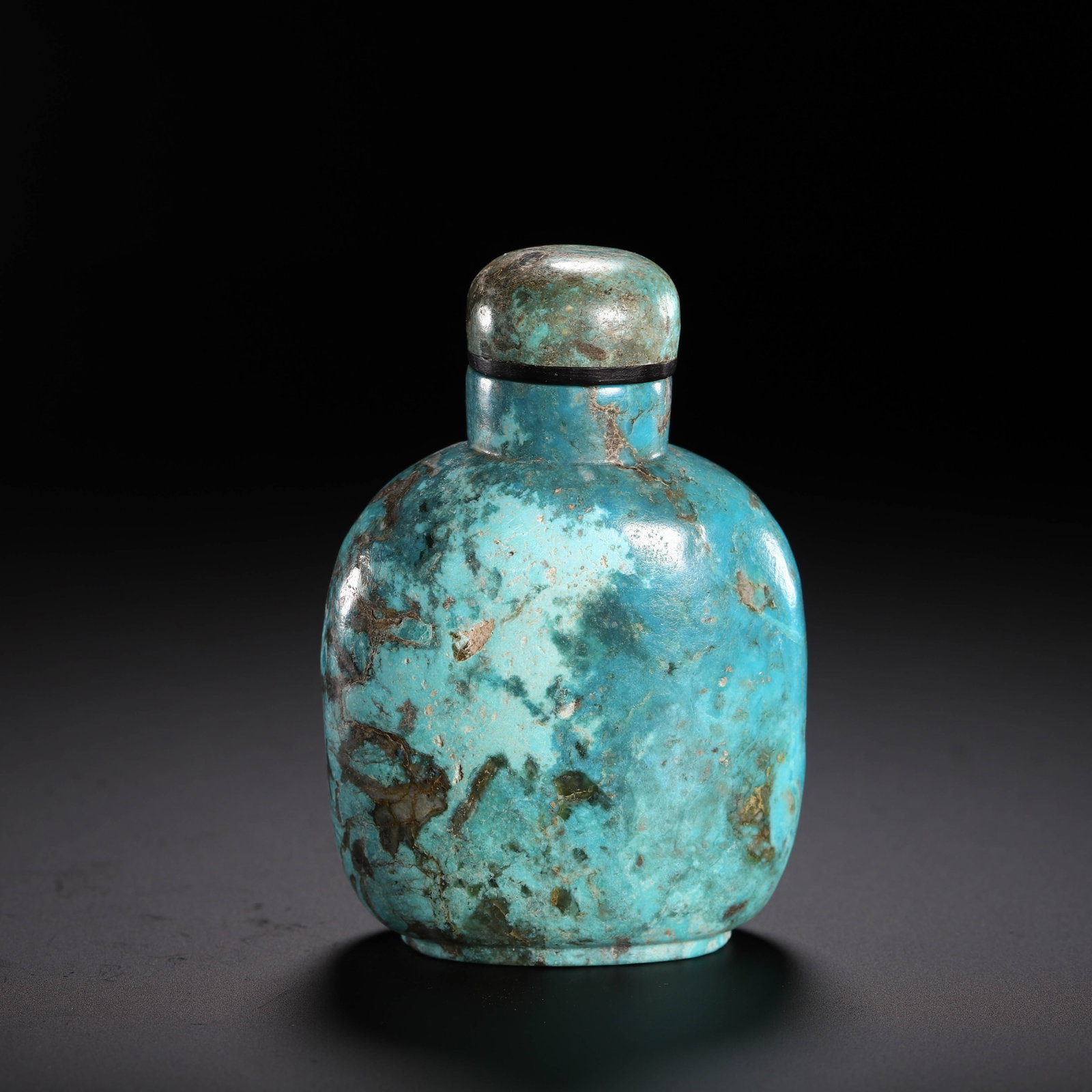Chinese Turquoise Snuff Bottle: Chinese Turquoise Snuff Bottle (7cm,Weight 120g)