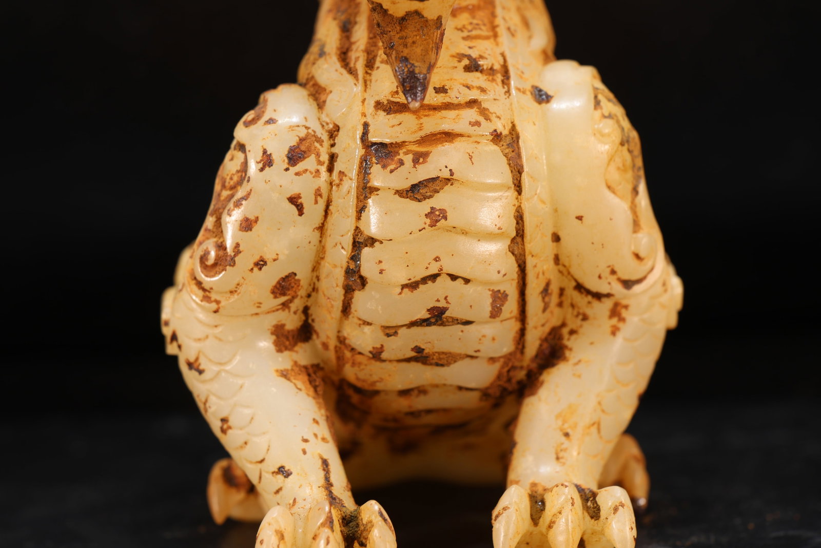 A Jade Carved Dragon Shape Ornament - 6