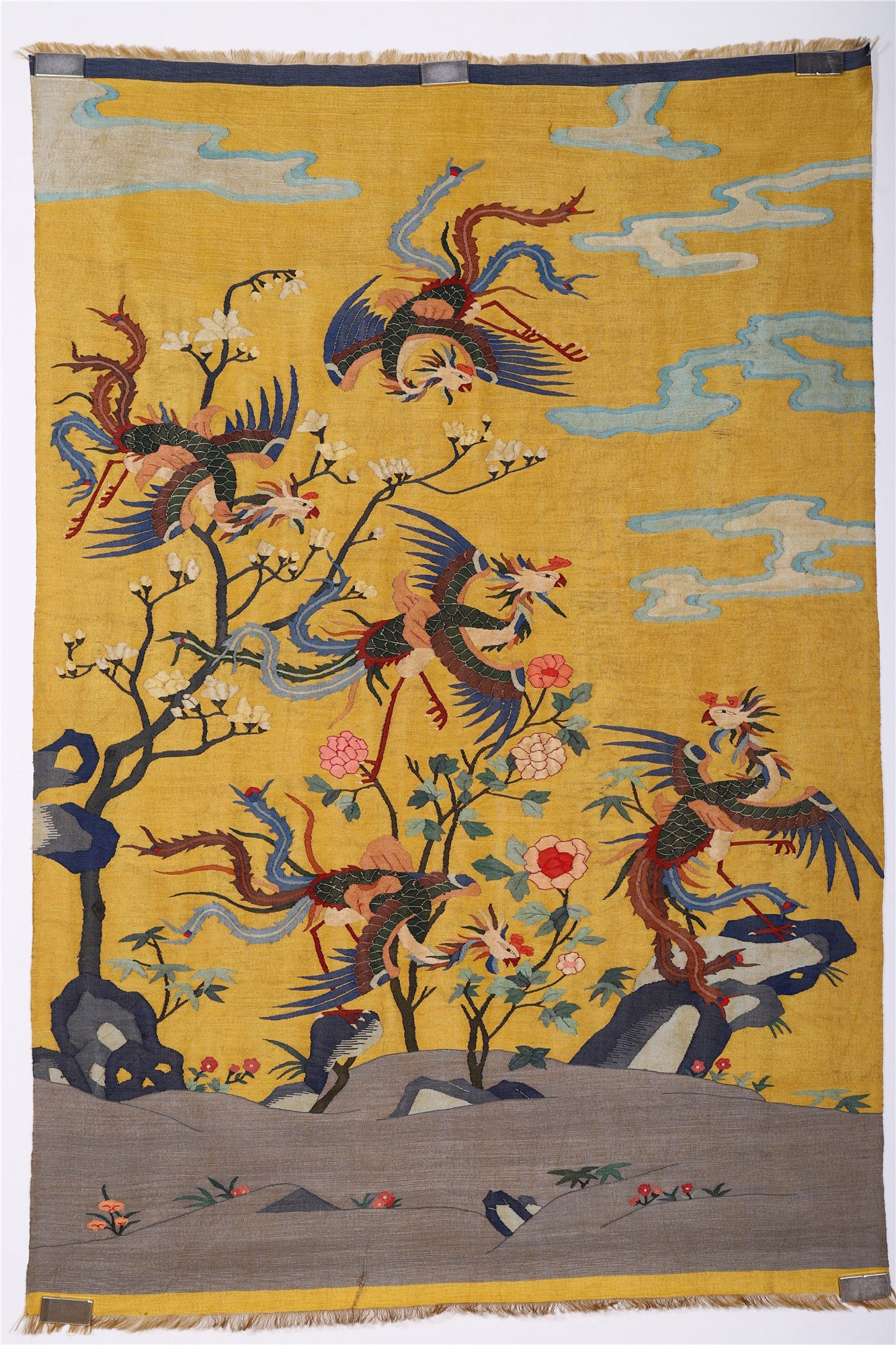 A Chinese Kesi “Five Phoenixes” Tapestry - 10