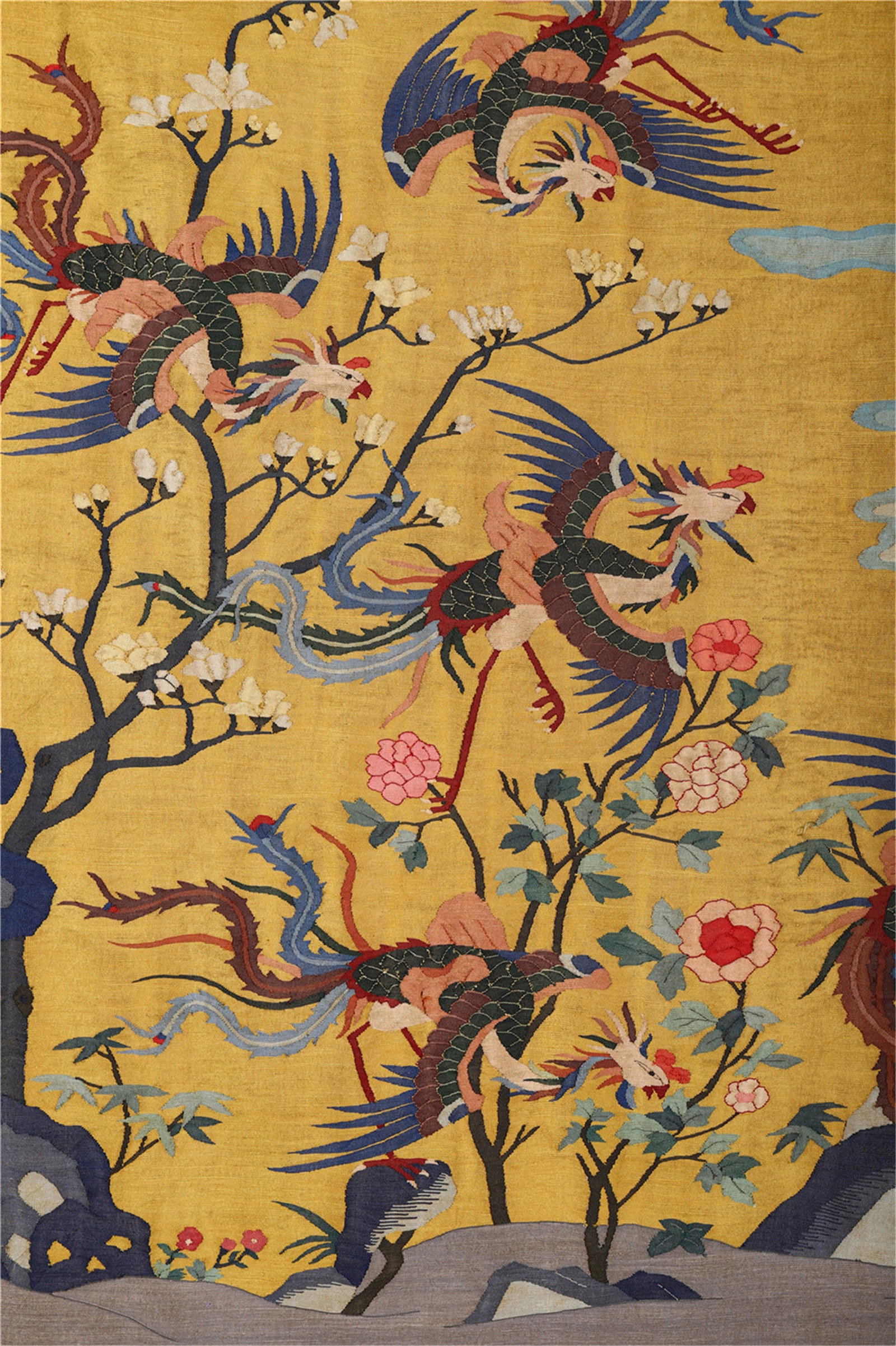 A Chinese Kesi “Five Phoenixes” Tapestry - 11