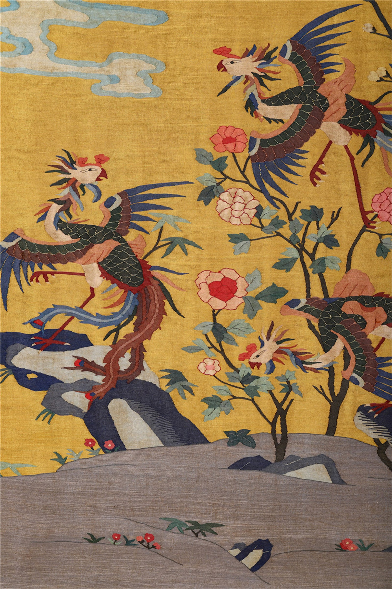 A Chinese Kesi “Five Phoenixes” Tapestry - 2