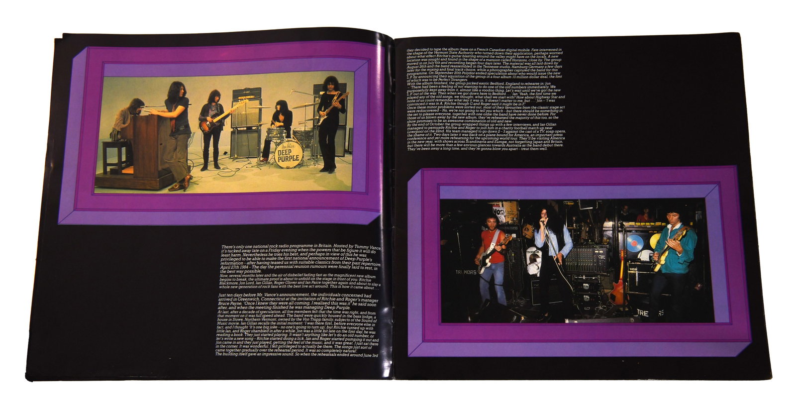 DEEP PURPLE - Fully Signed Deep Purple World Tour Program (c. 1970s) Display - 2