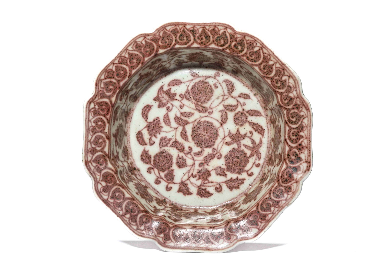 An Underglaze-Red 'Mallow-Form' Brush Washer - 2