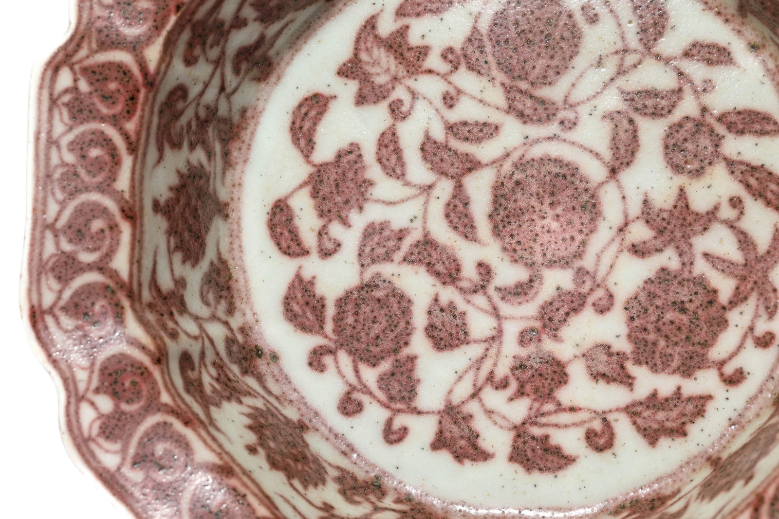 An Underglaze-Red 'Mallow-Form' Brush Washer - 3