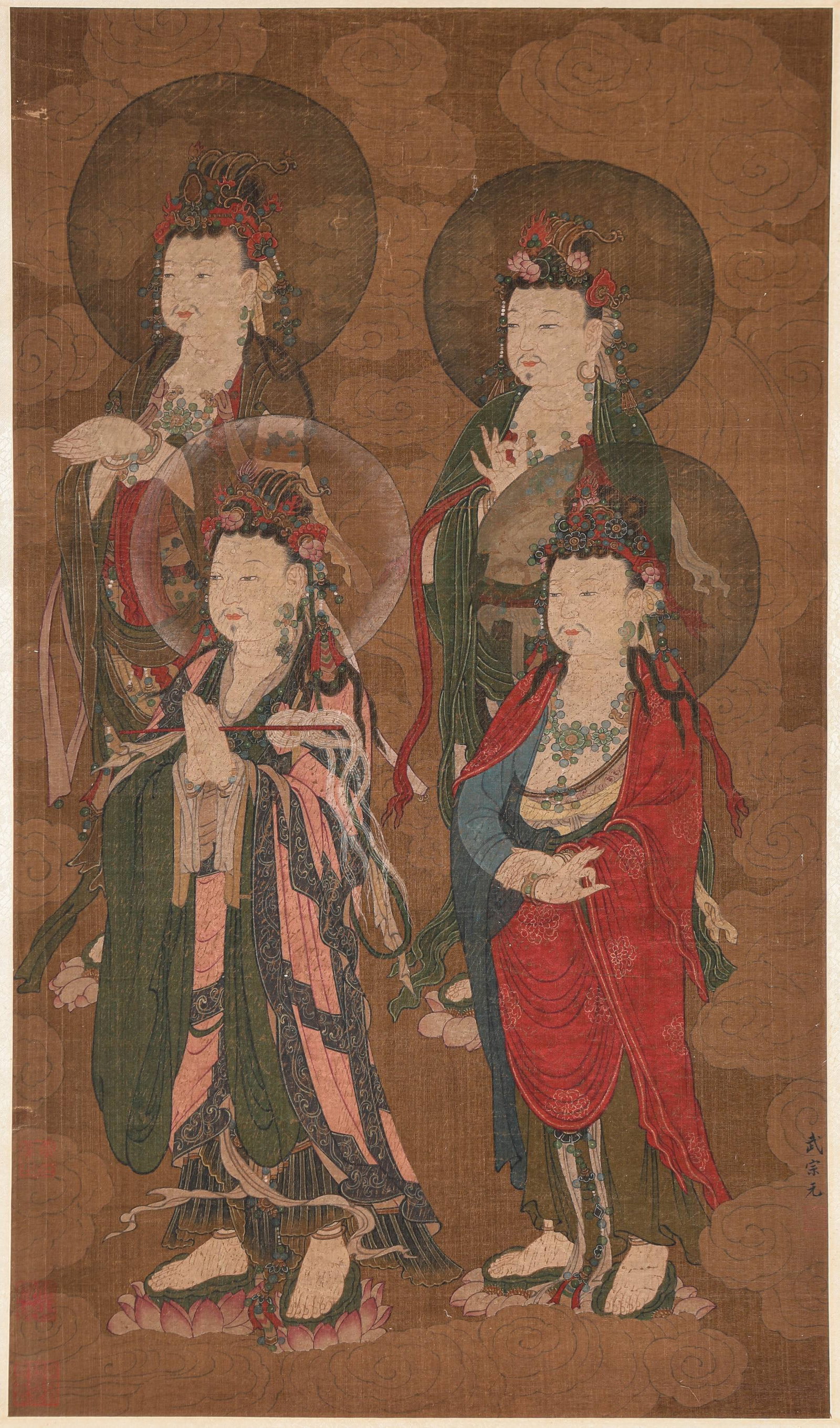 Wu Zongyuan (act. 11th century), attributed to, Buddha: Dimensions: Width: 46 cm x Height: 79 cm. All measurements are approximate.