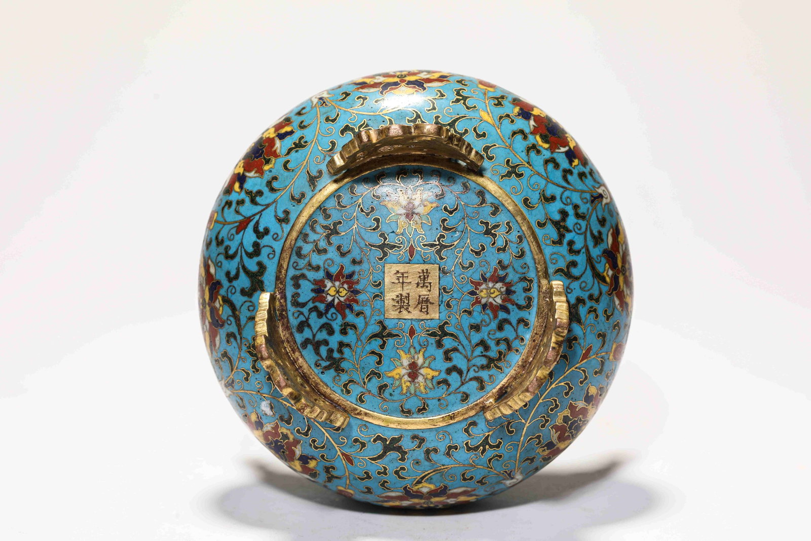 A Cloisonn? Enamel 'Interlocking Lotus' Censer - 7