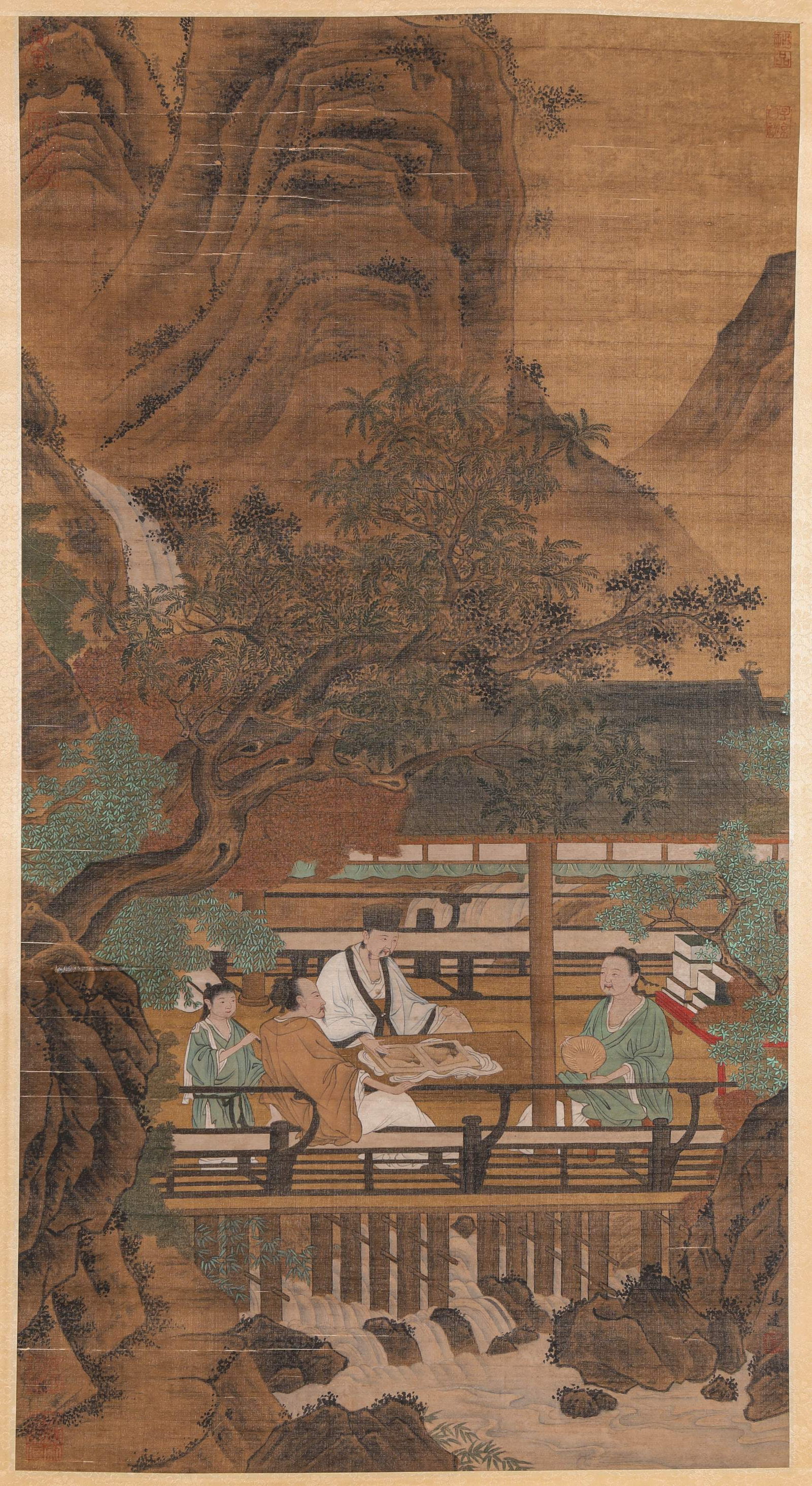 Ma Yuan (act. 1190-1225), attributed to, Discussing Dao: Dimensions: Width: 51 cm x Height: 95 cm. All measurements are approximate.