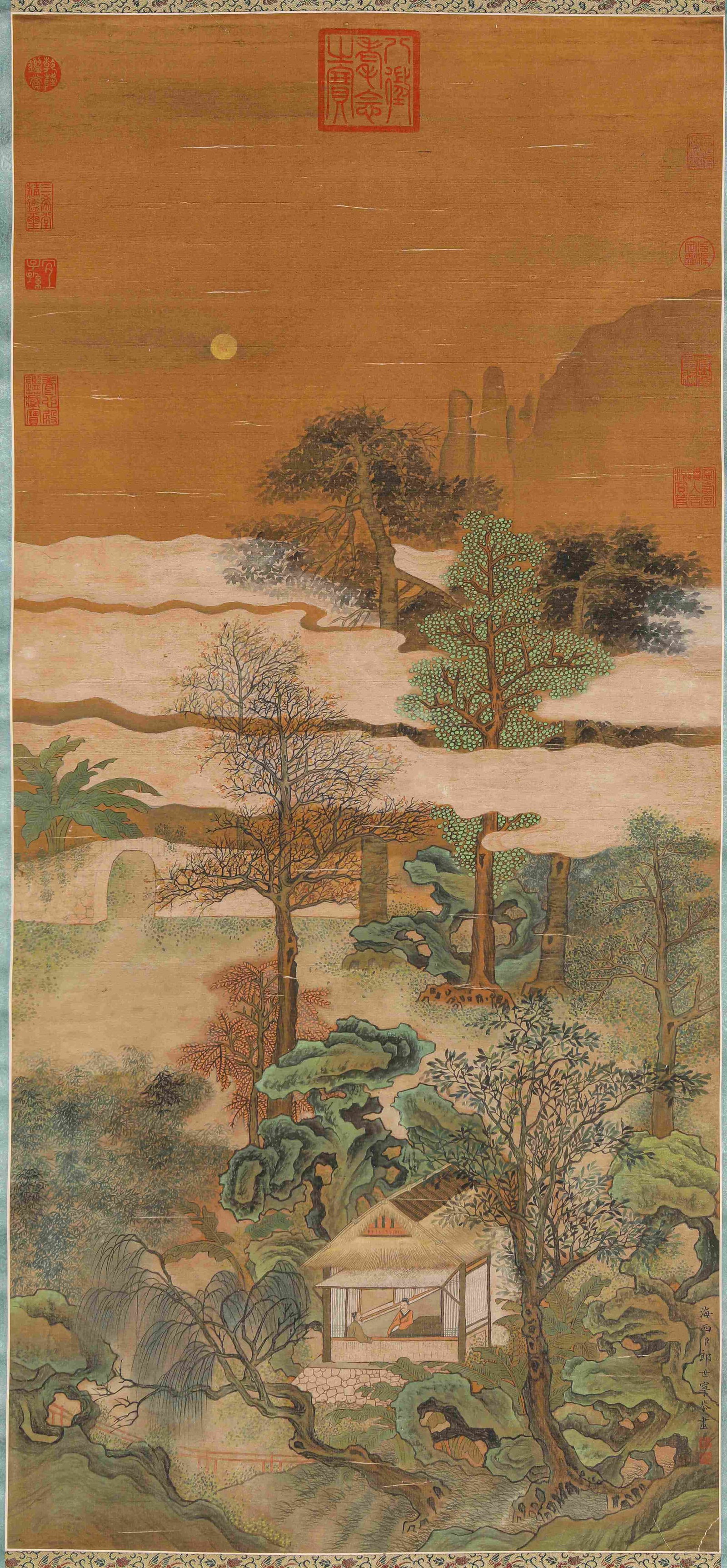 Giuseppe Castiglione (1688-1766), attributed to, Discussing Dao by Mountain Stream (1 of 7)