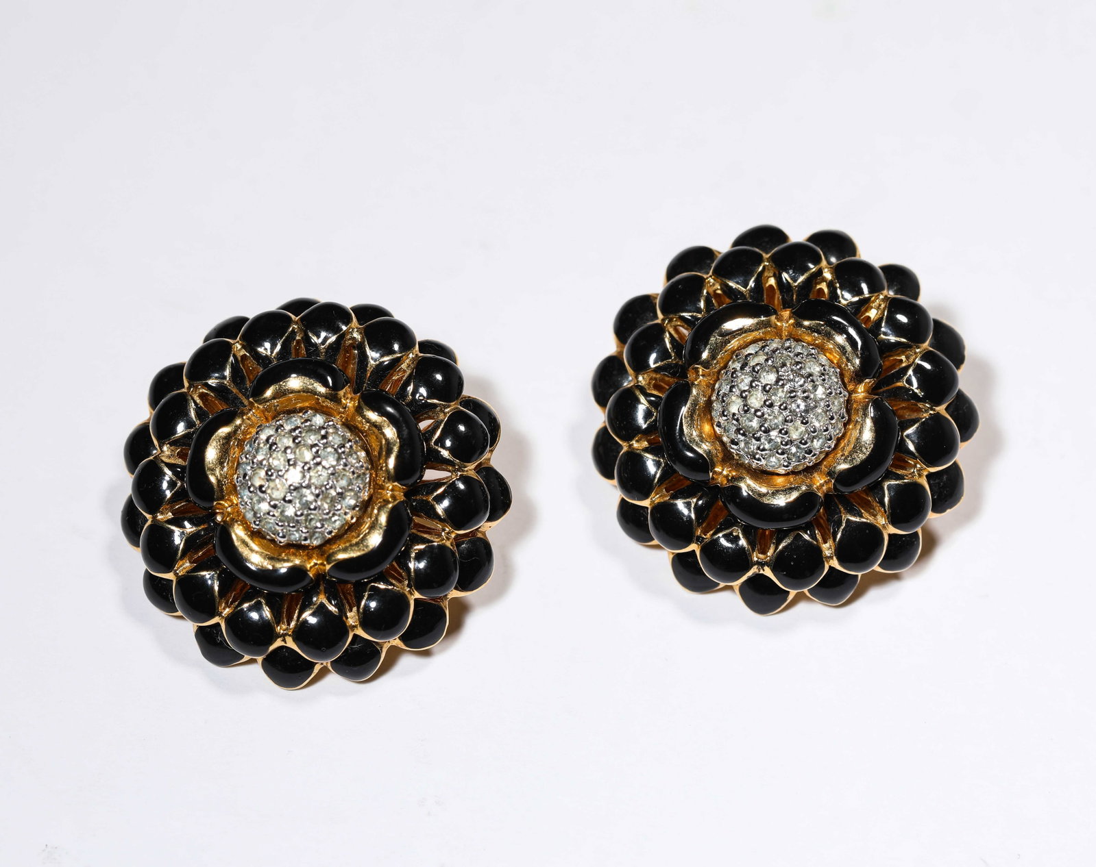 A Pair of 'Flower-Form' Earrings (1 of 4)