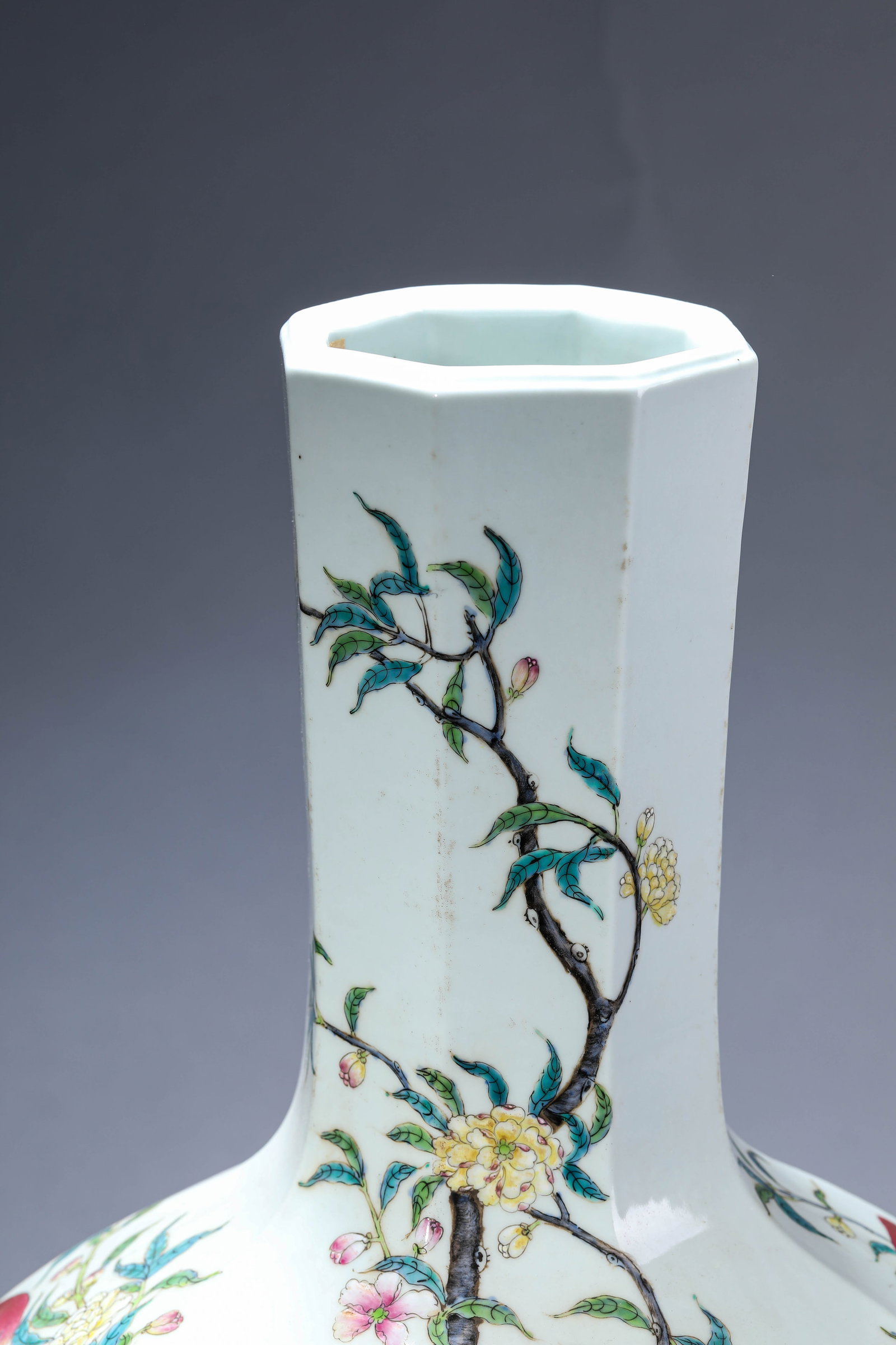 A 'Bat and Shou' 'Octagonal' Vase - 2