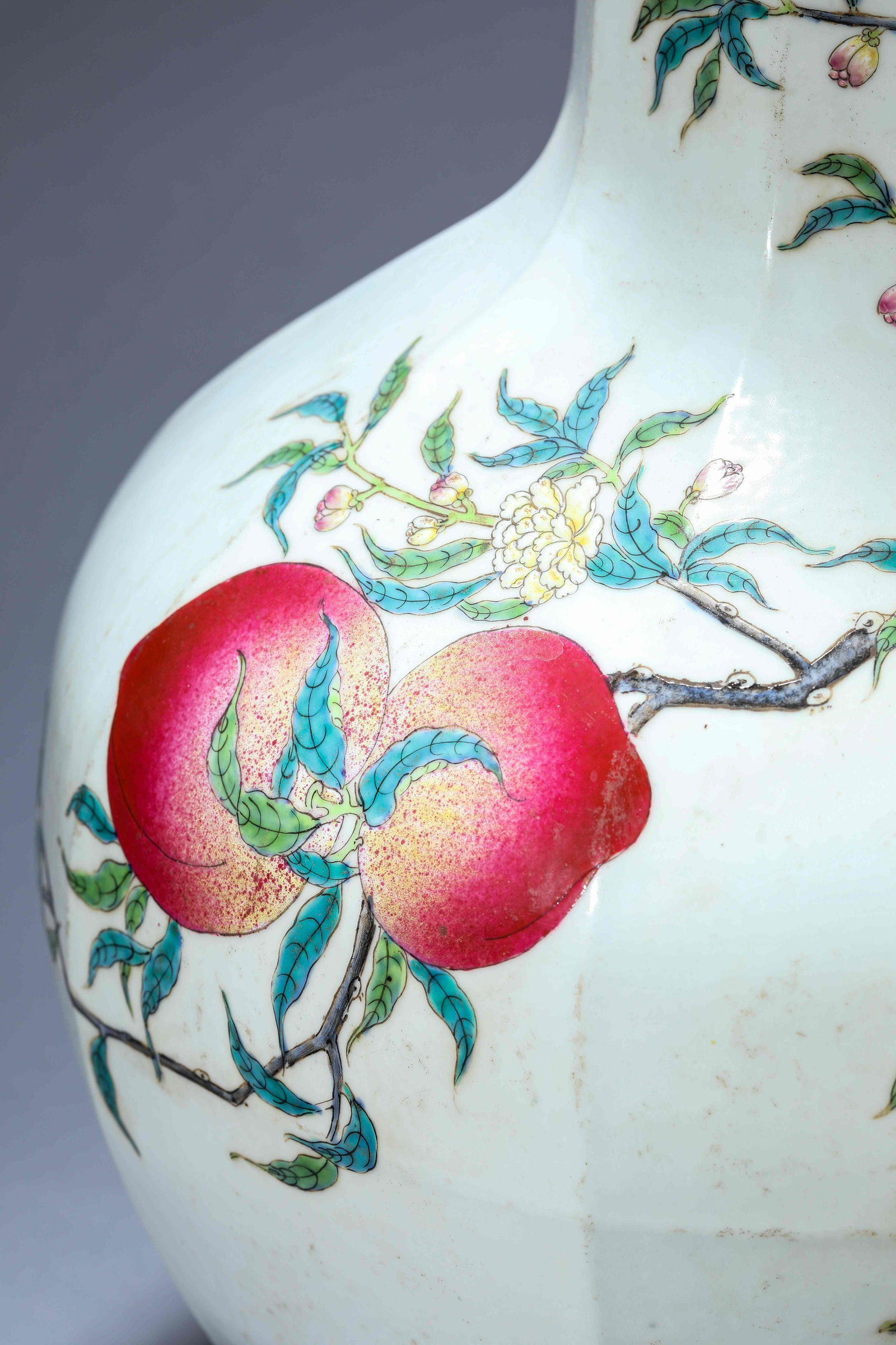 A 'Bat and Shou' 'Octagonal' Vase - 3