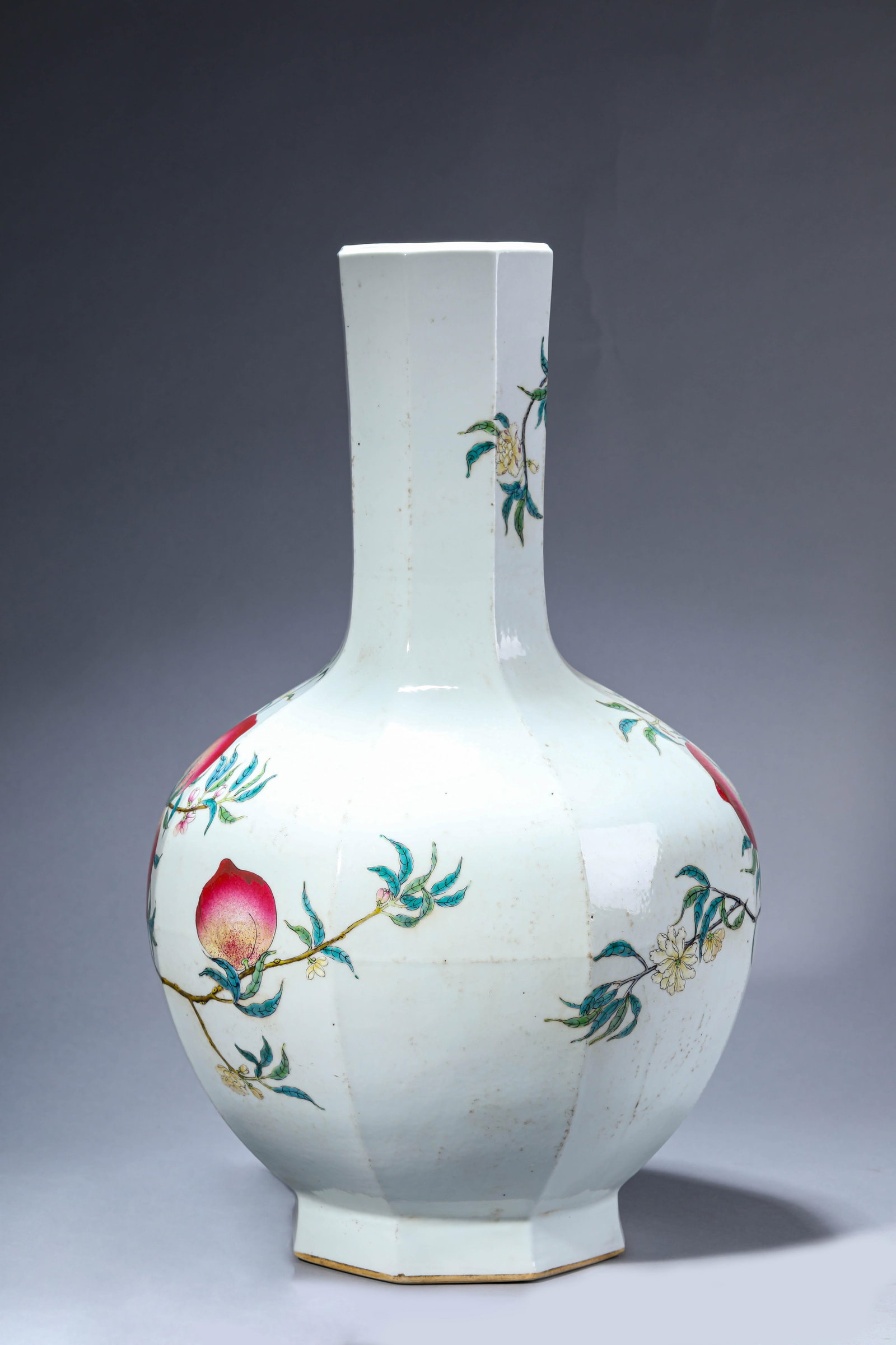 A 'Bat and Shou' 'Octagonal' Vase - 4