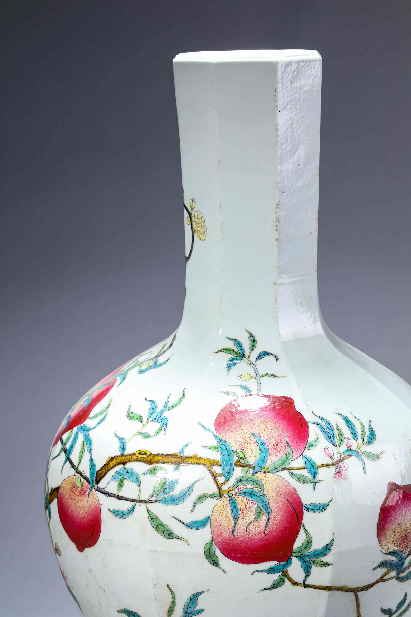 A 'Bat and Shou' 'Octagonal' Vase - 5