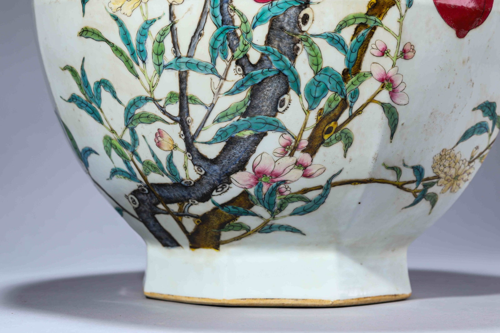A 'Bat and Shou' 'Octagonal' Vase - 8