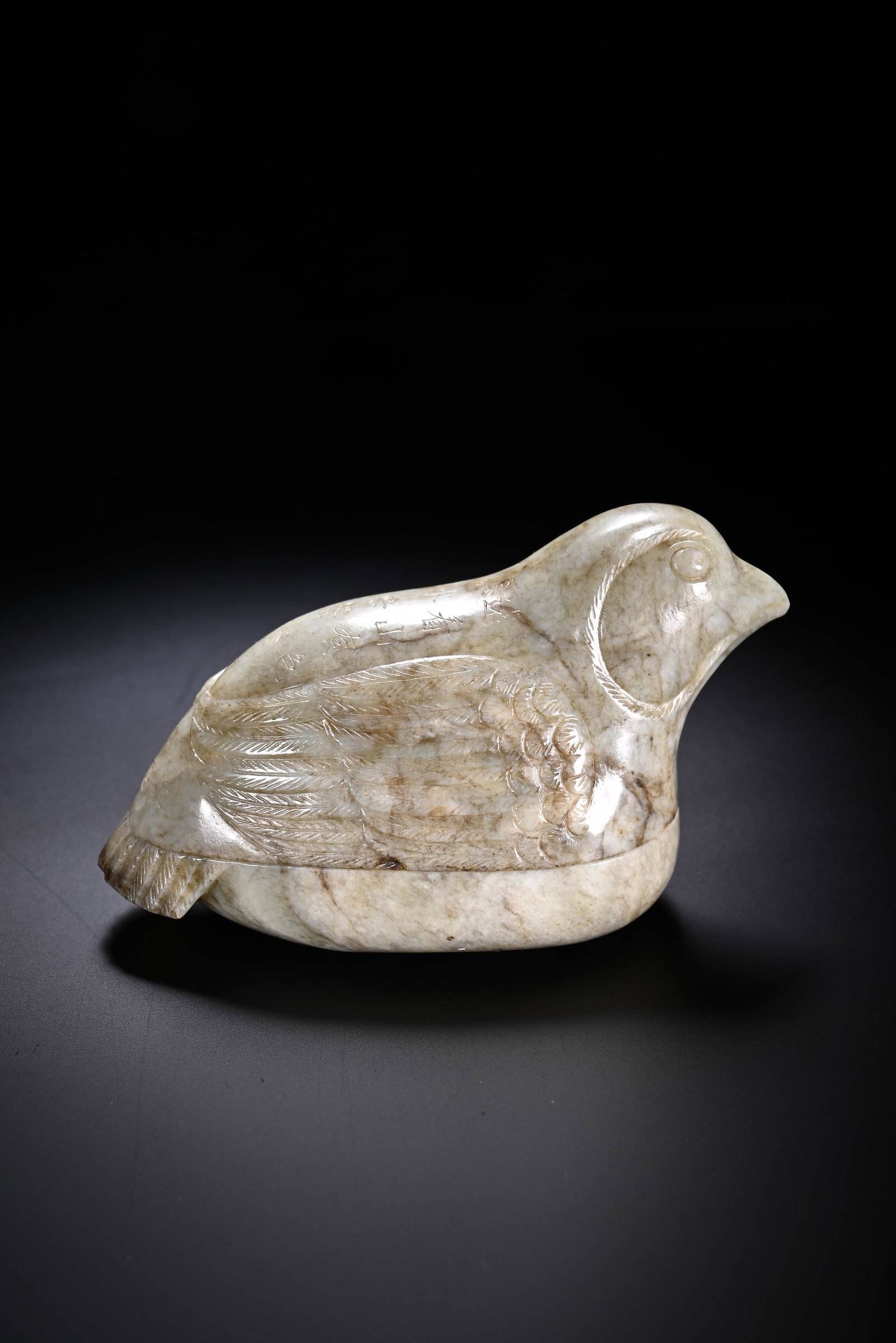 Carved Jade Quail - 2
