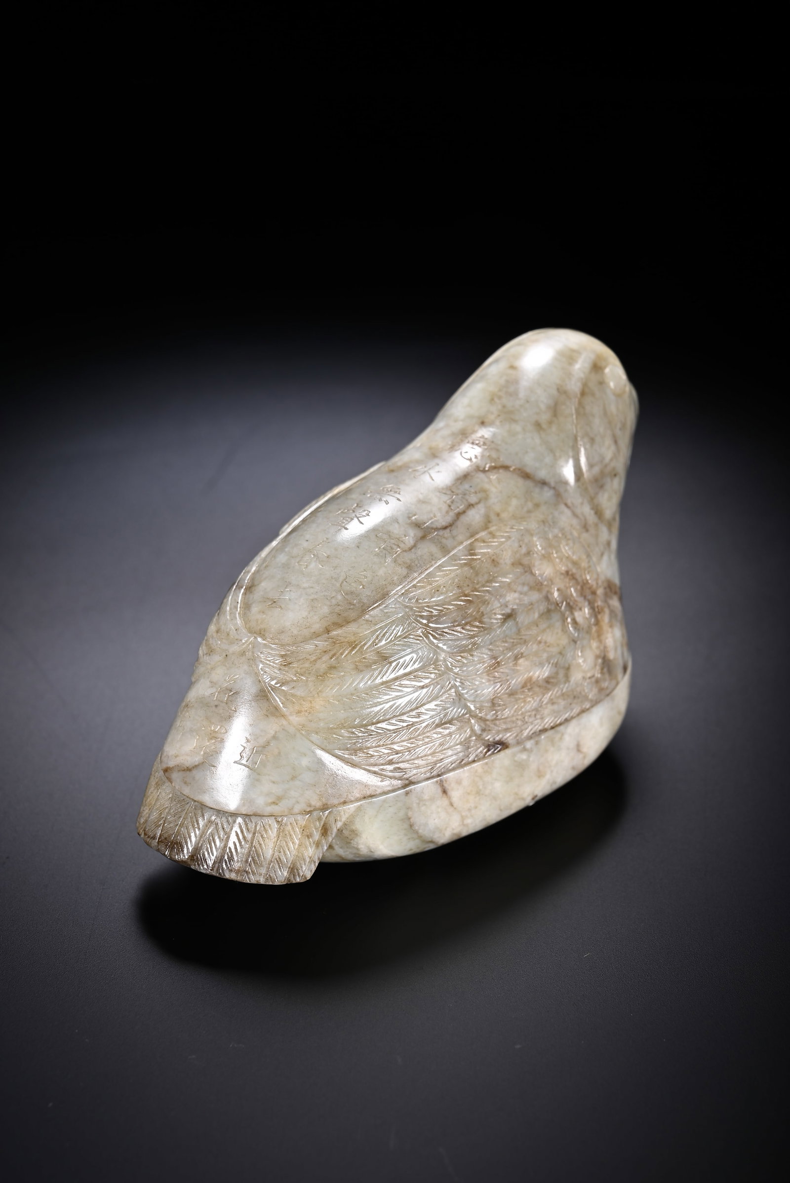 Carved Jade Quail - 4