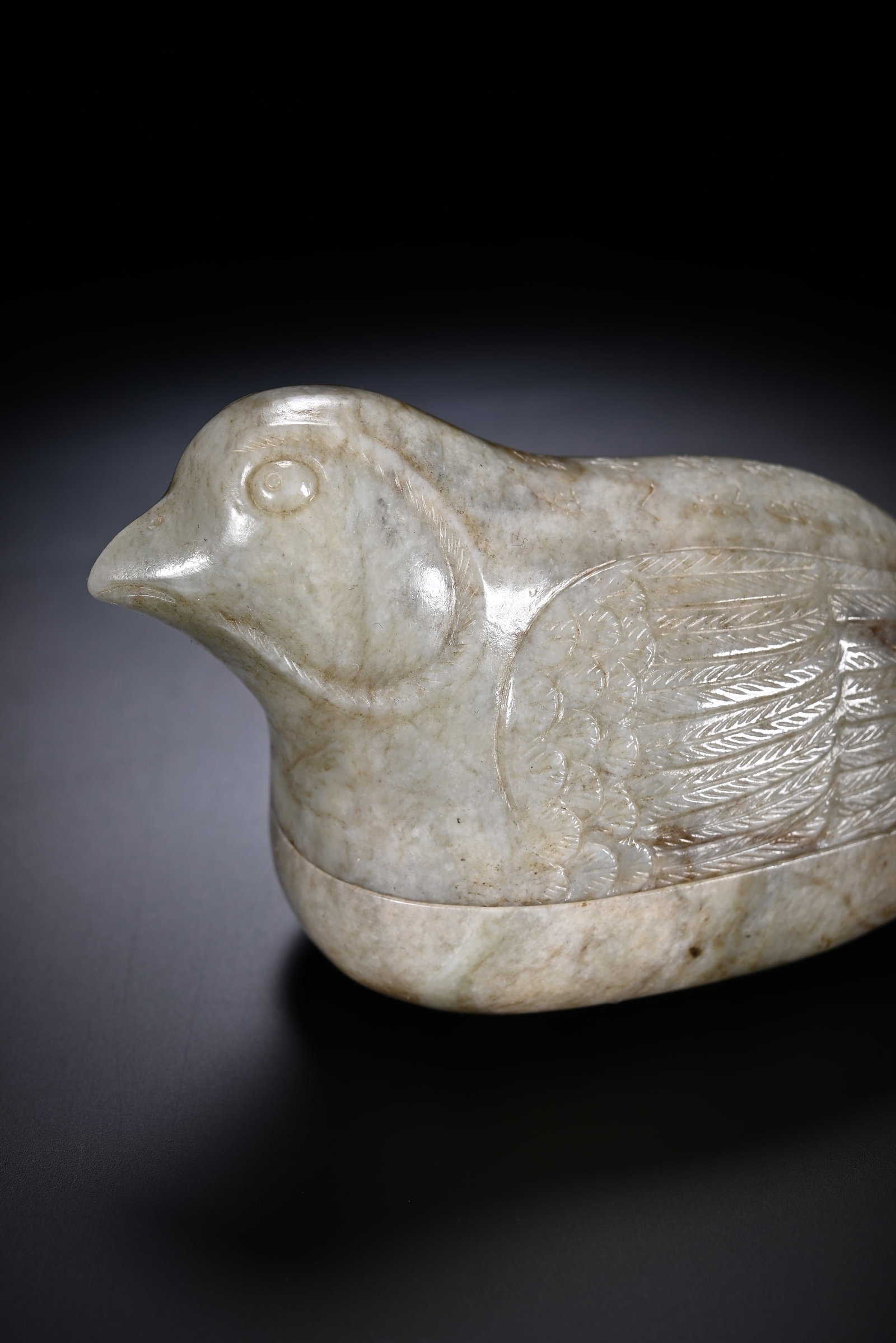 Carved Jade Quail - 7