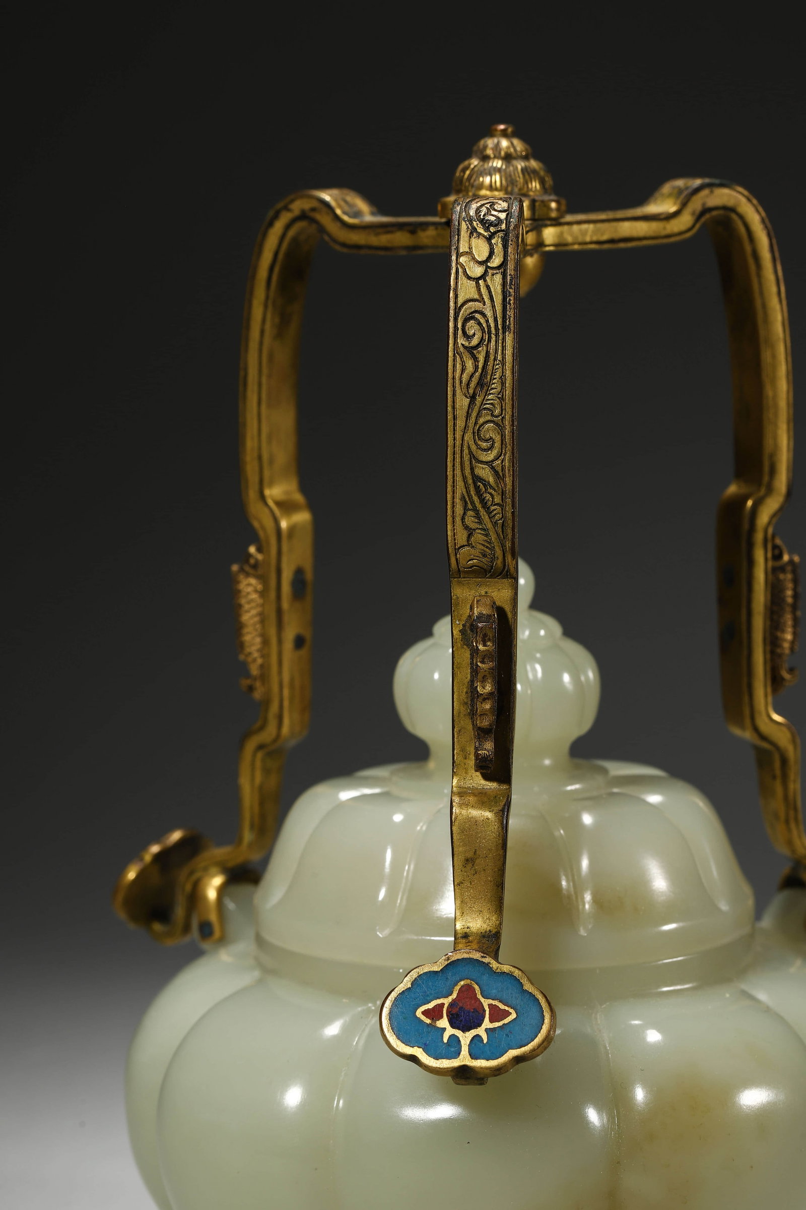 Carved Jade Ram-Head Kettle - 5