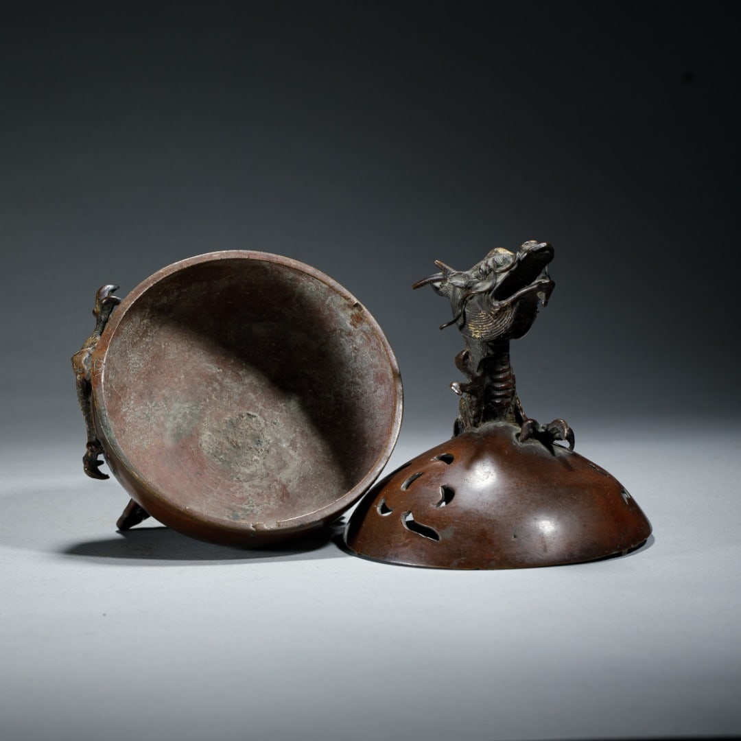 Bronze Dragon Censer - 8