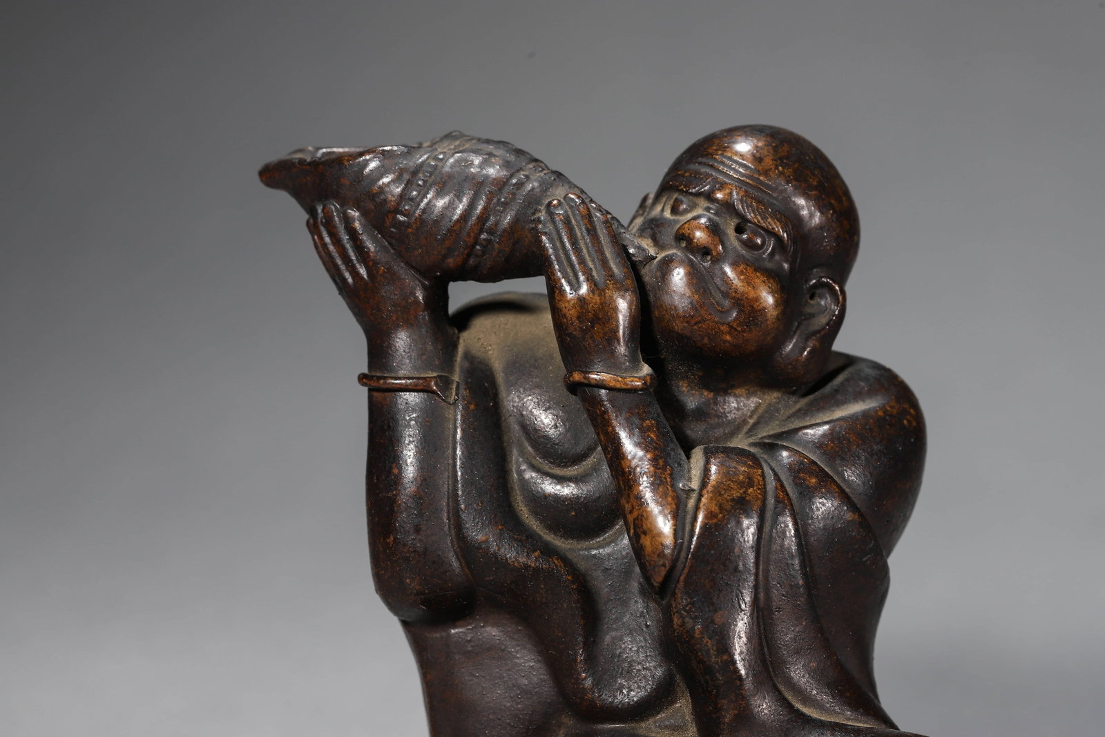 Carved Clay Figure Statue - 3