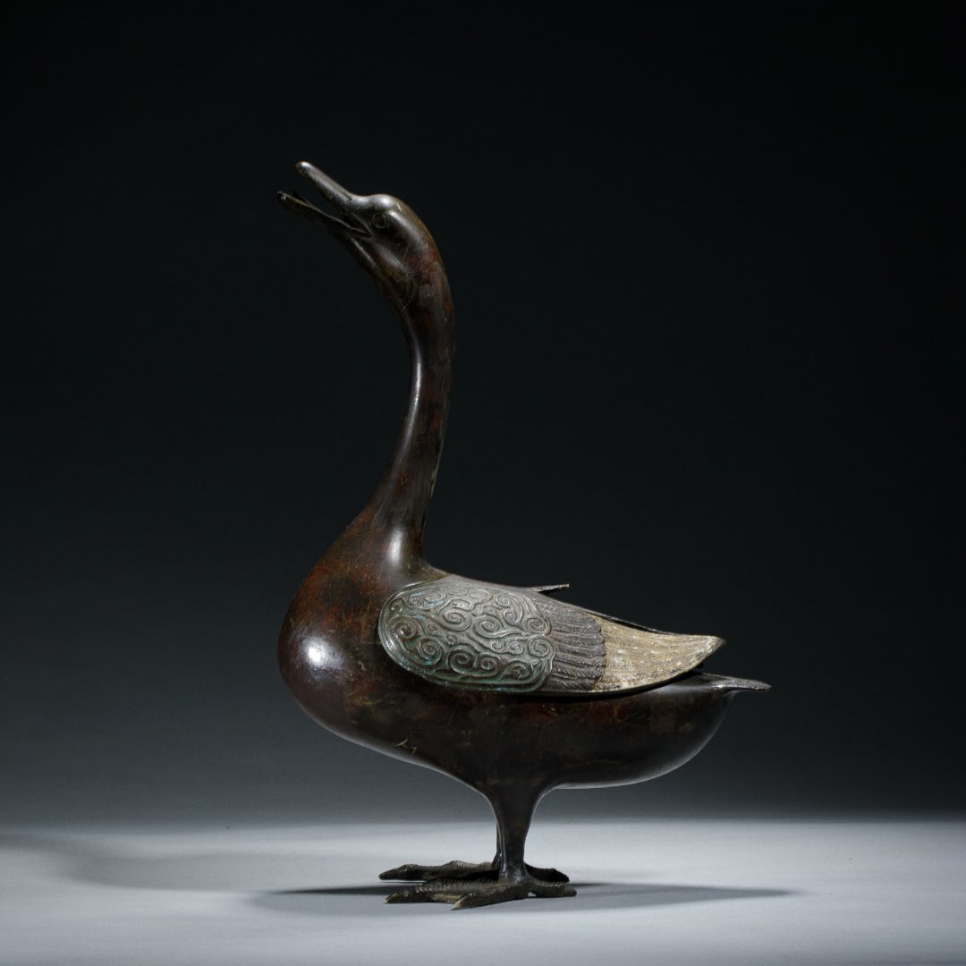 Bronze Duck-Form Statue (1 of 9)