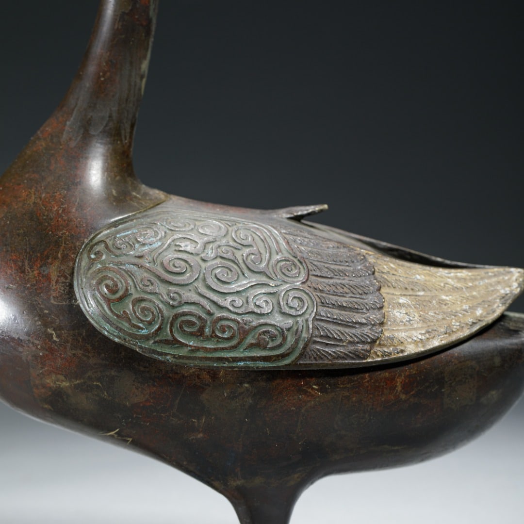 Bronze Duck-Form Statue - 3