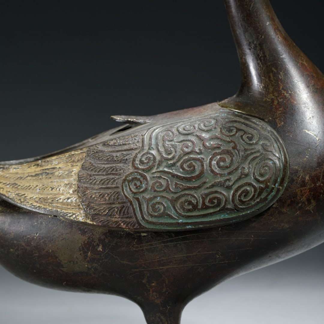 Bronze Duck-Form Statue - 6