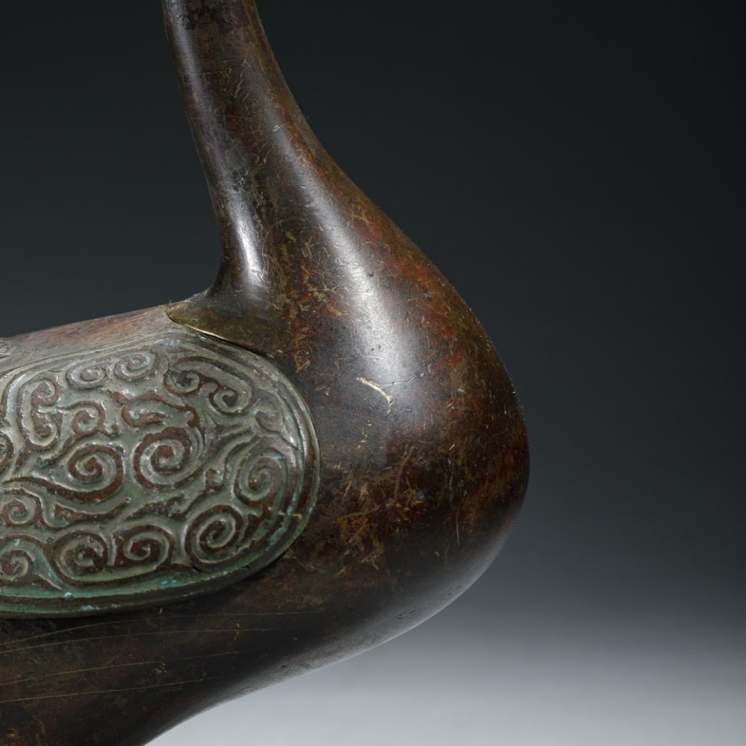 Bronze Duck-Form Statue - 7