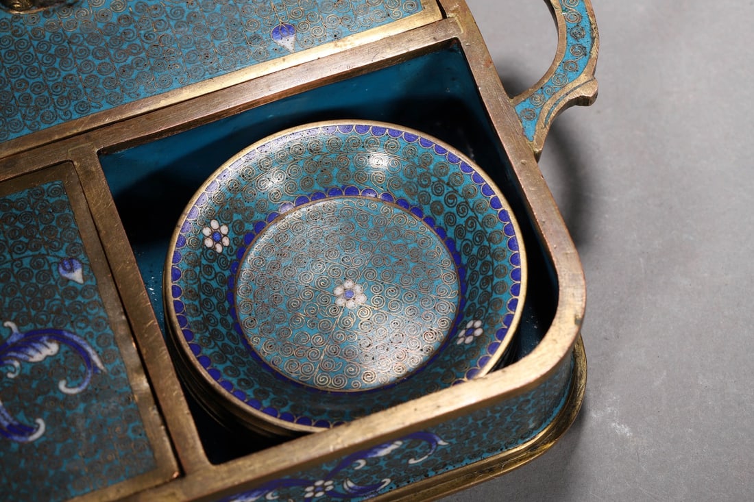 Cloisonne Enamel Opium Set - 10