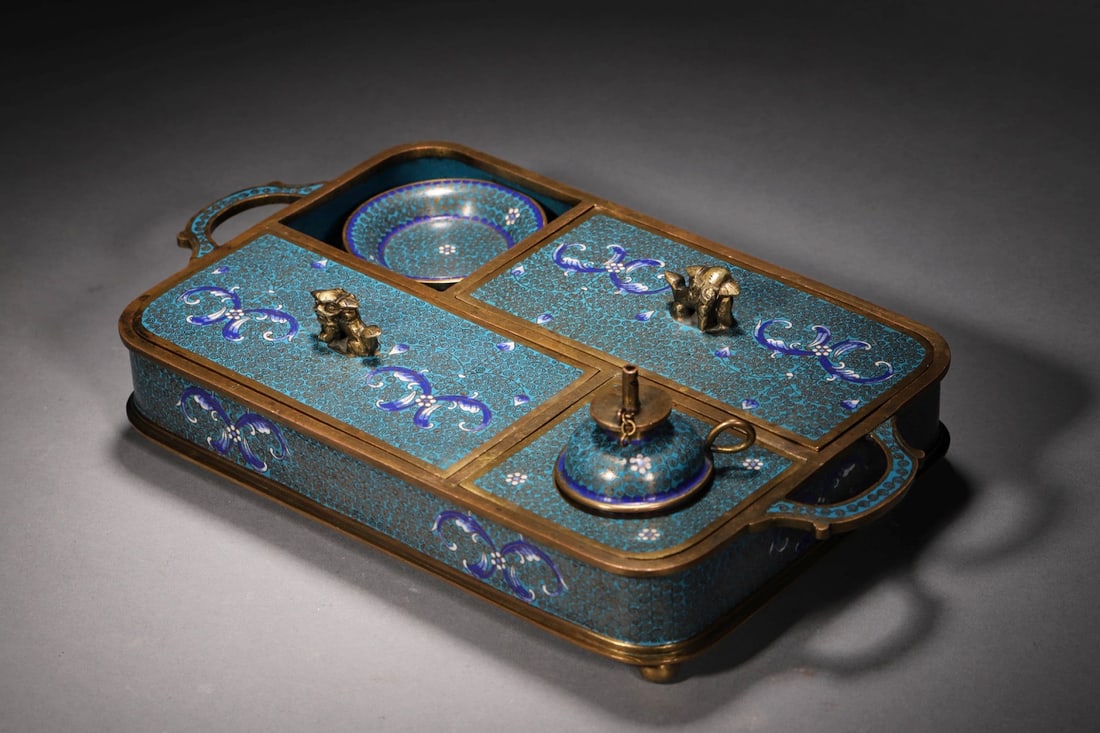Cloisonne Enamel Opium Set - 4