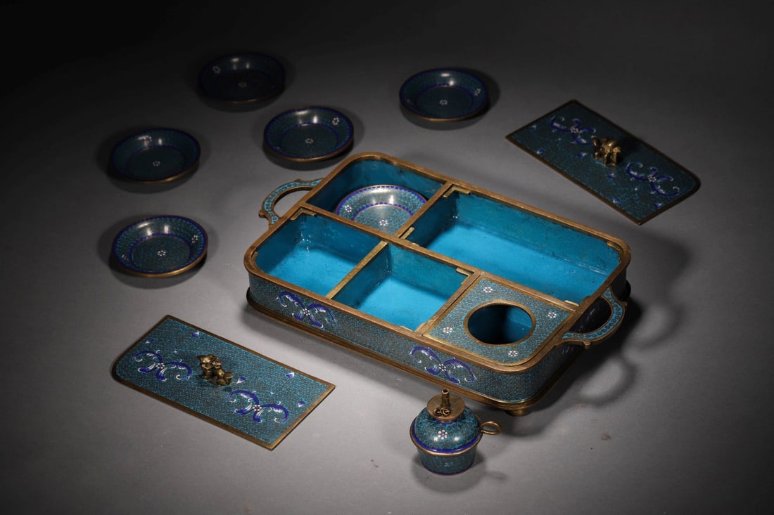 Cloisonne Enamel Opium Set - 6
