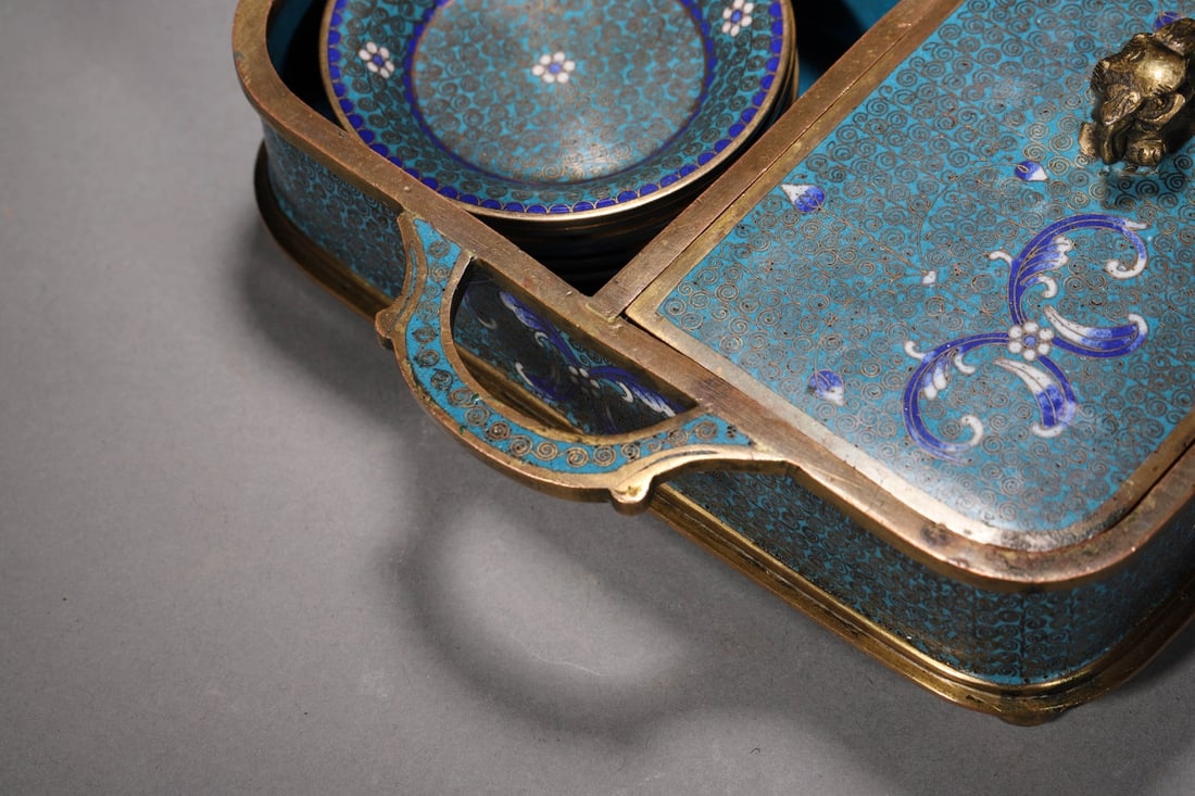 Cloisonne Enamel Opium Set - 8