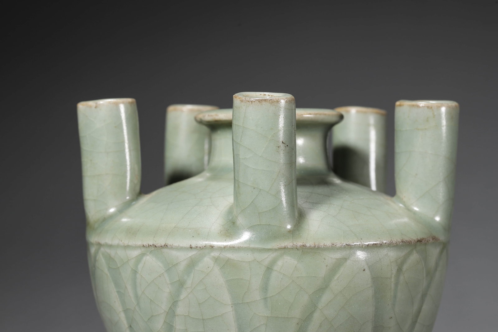 Longquan Kiln Five-Spouts Vase - 3