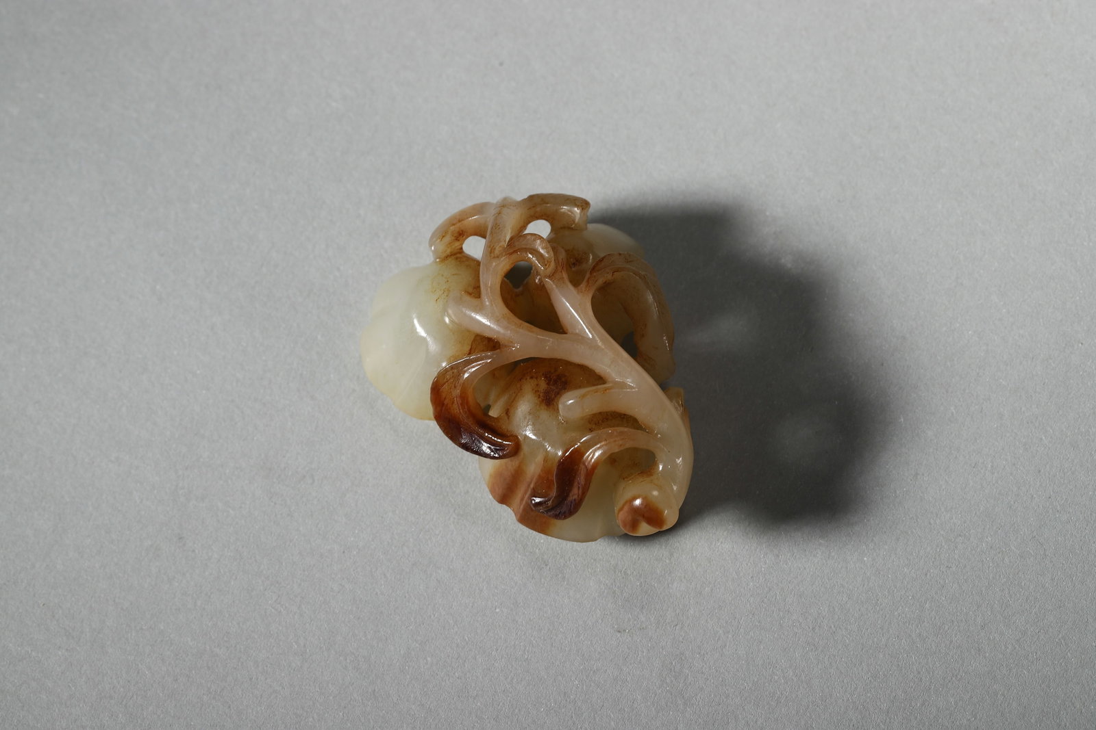 Jade Carved Lotus Ornament - 4