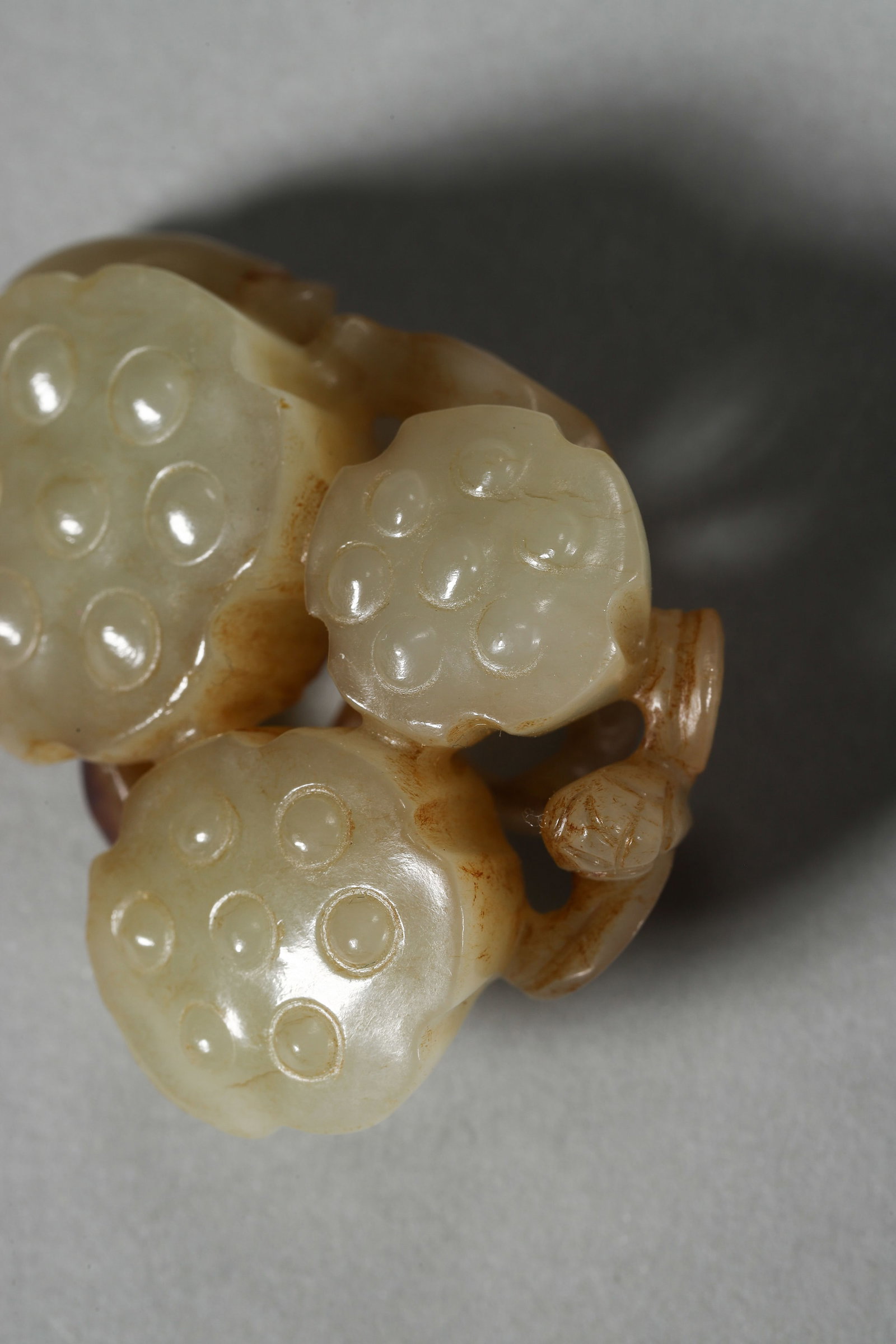 Jade Carved Lotus Ornament - 6