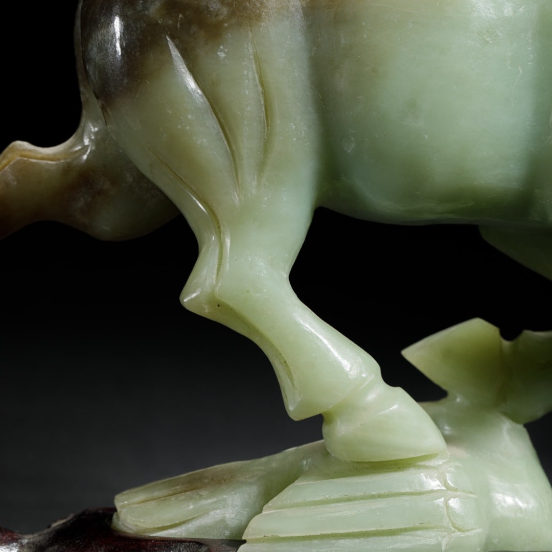 Carved Jade Horse Statue - 7