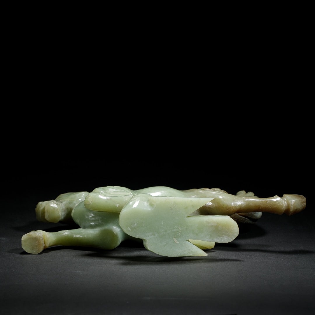 Carved Jade Horse Statue - 9
