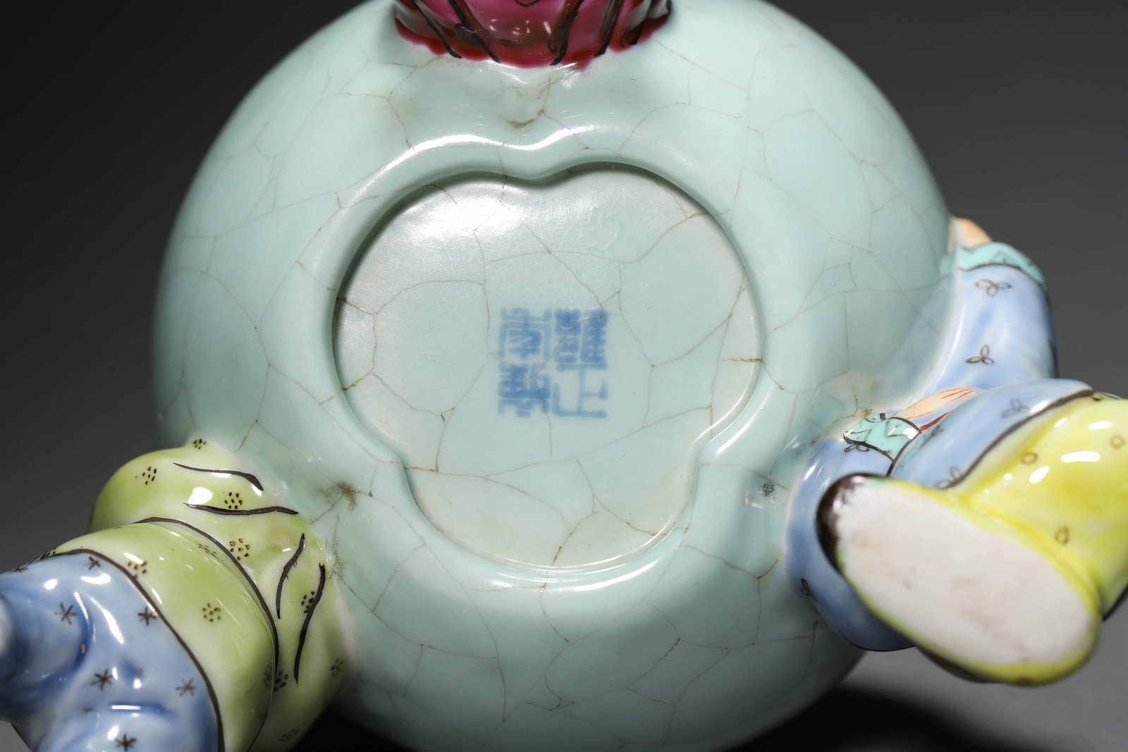 Celadon Glaze Double-Gourd-Shape Vase - 7