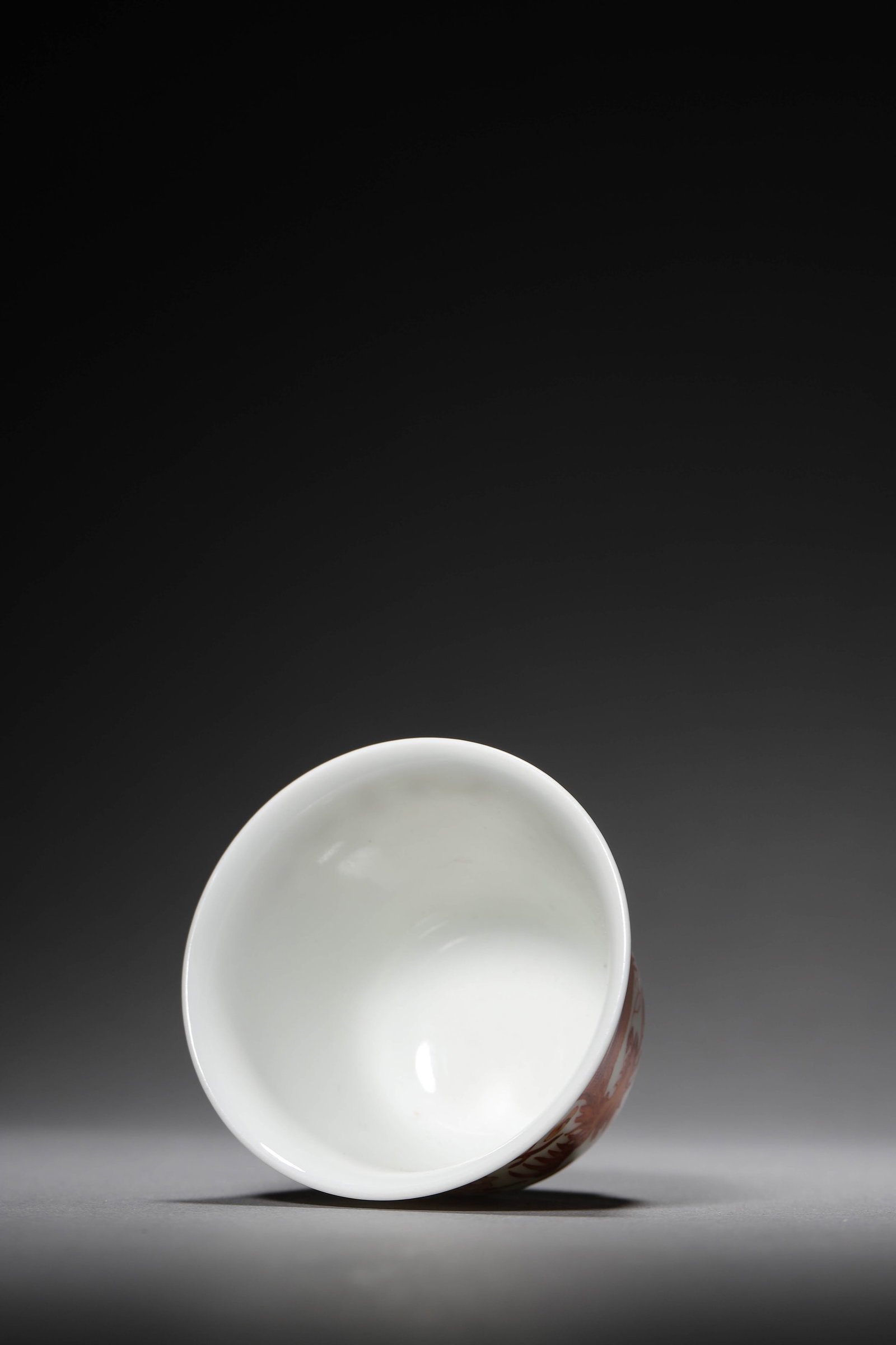 Iron-Red Glaze Phoenix Cup - 5