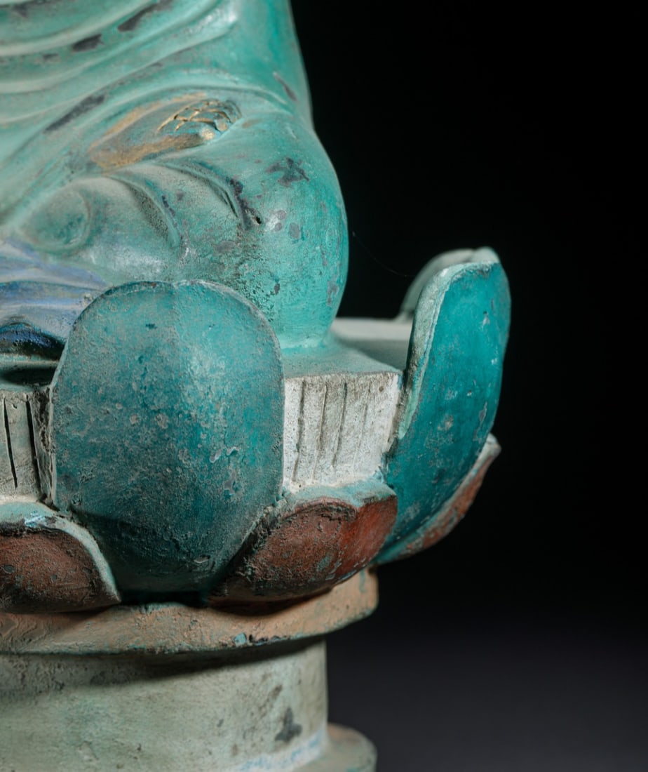 Painted Bronze Shakyamuni Statue - 8