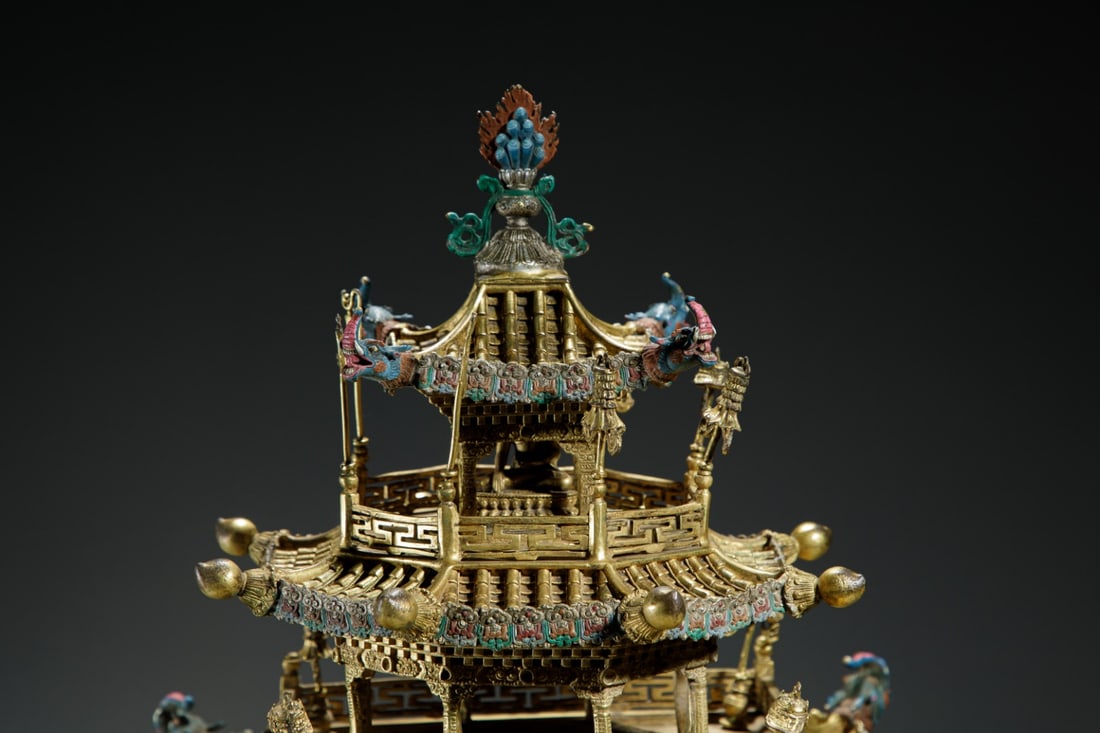 Gilt-Bronze Painted Mandala - 2