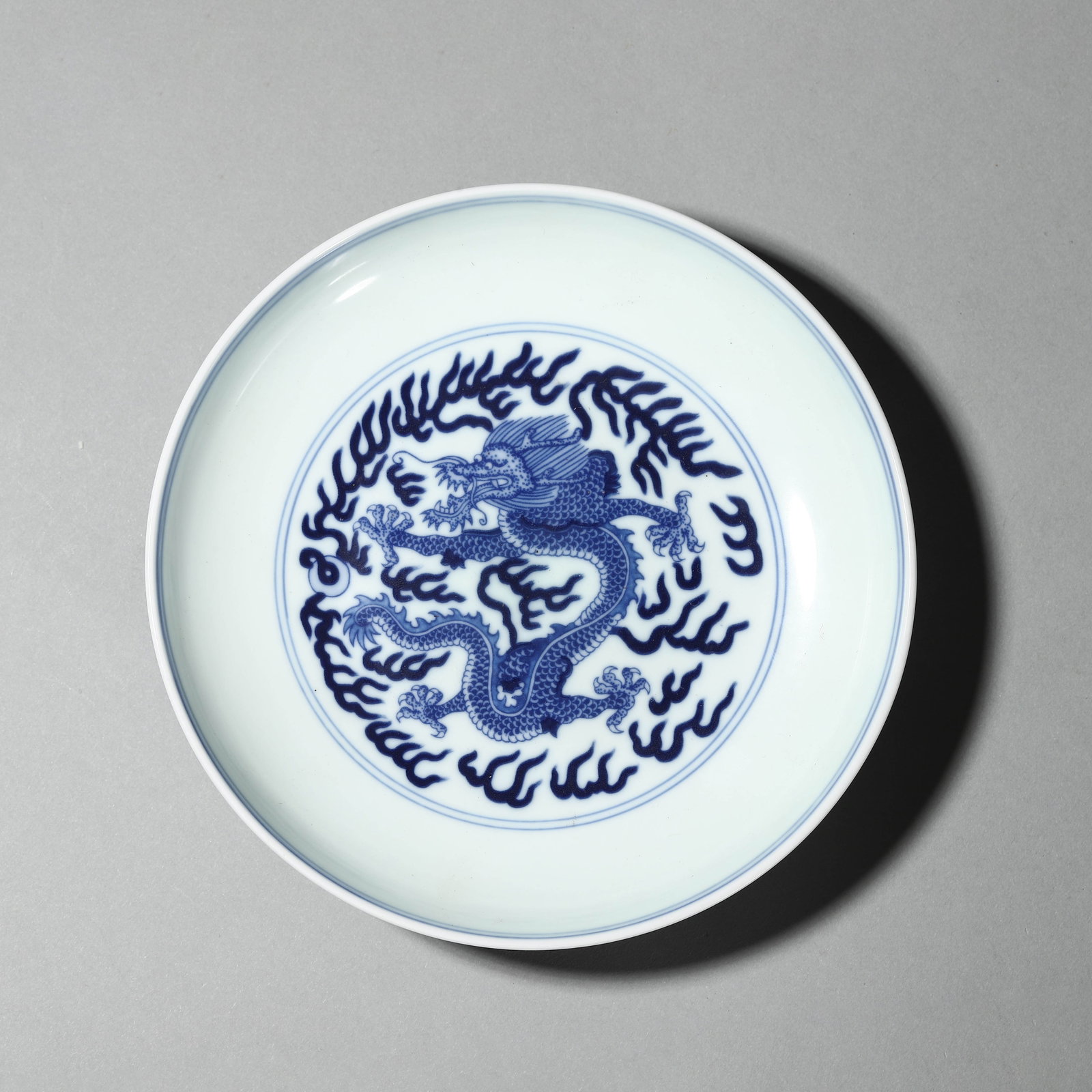Blue and White Dragon Plate (1 of 5)