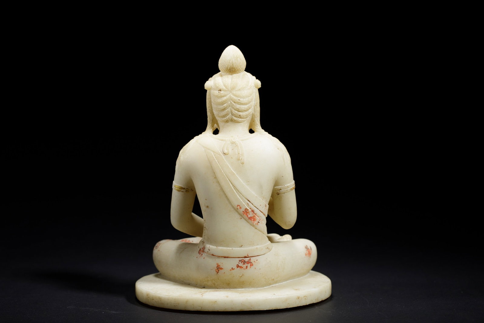 A Han White Jade Buddha Statue - 7