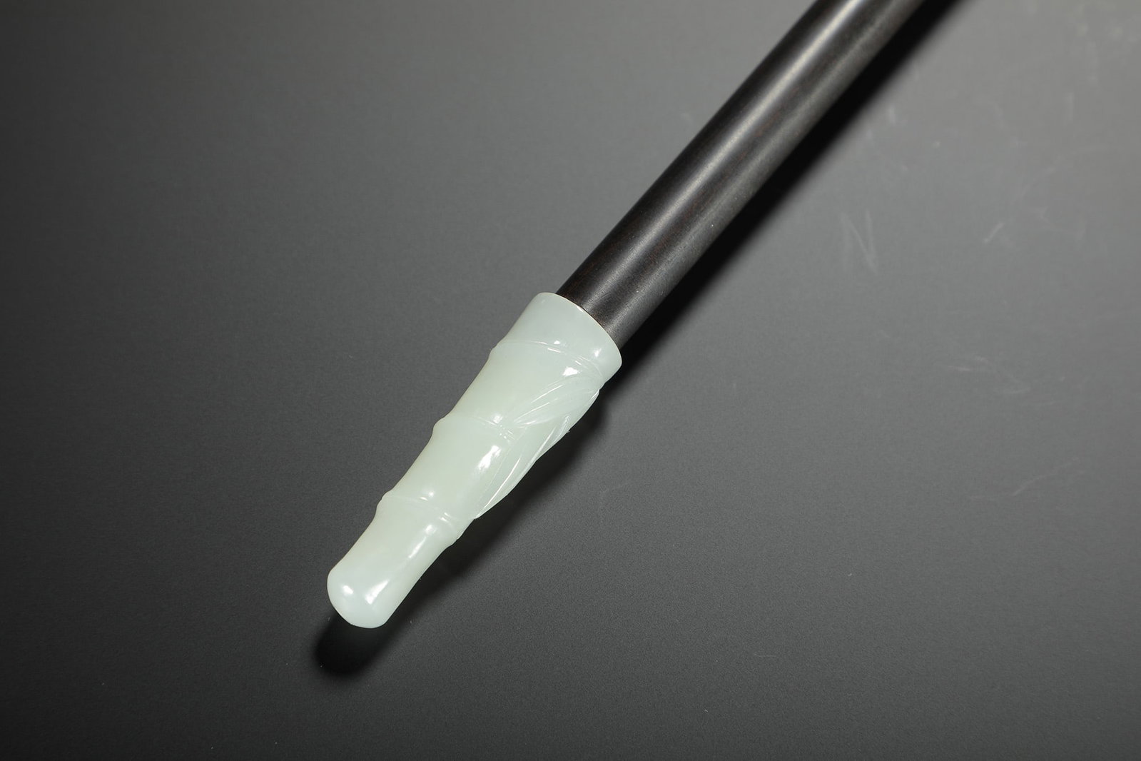Carved Jade Pipe - 3