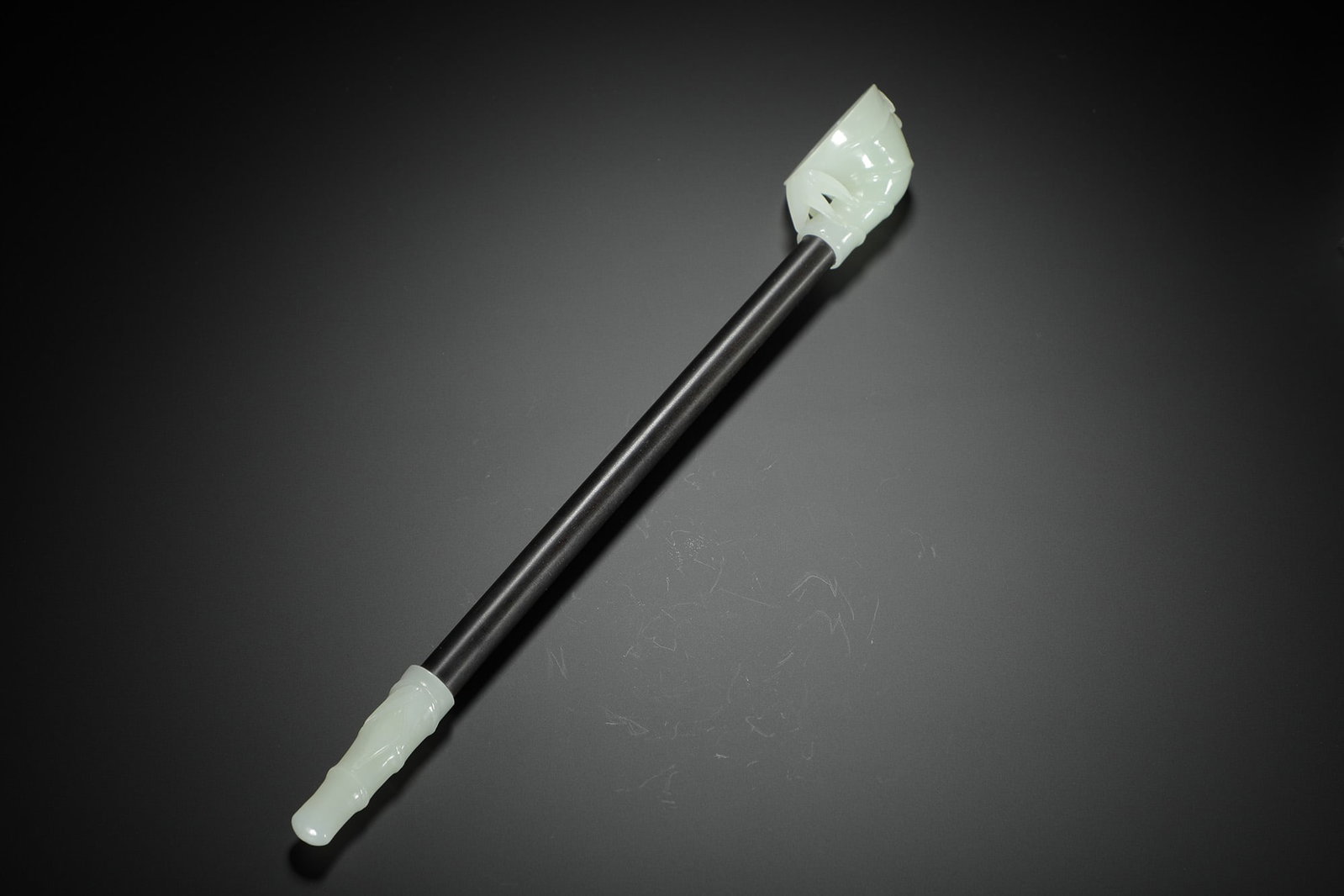 Carved Jade Pipe - 4