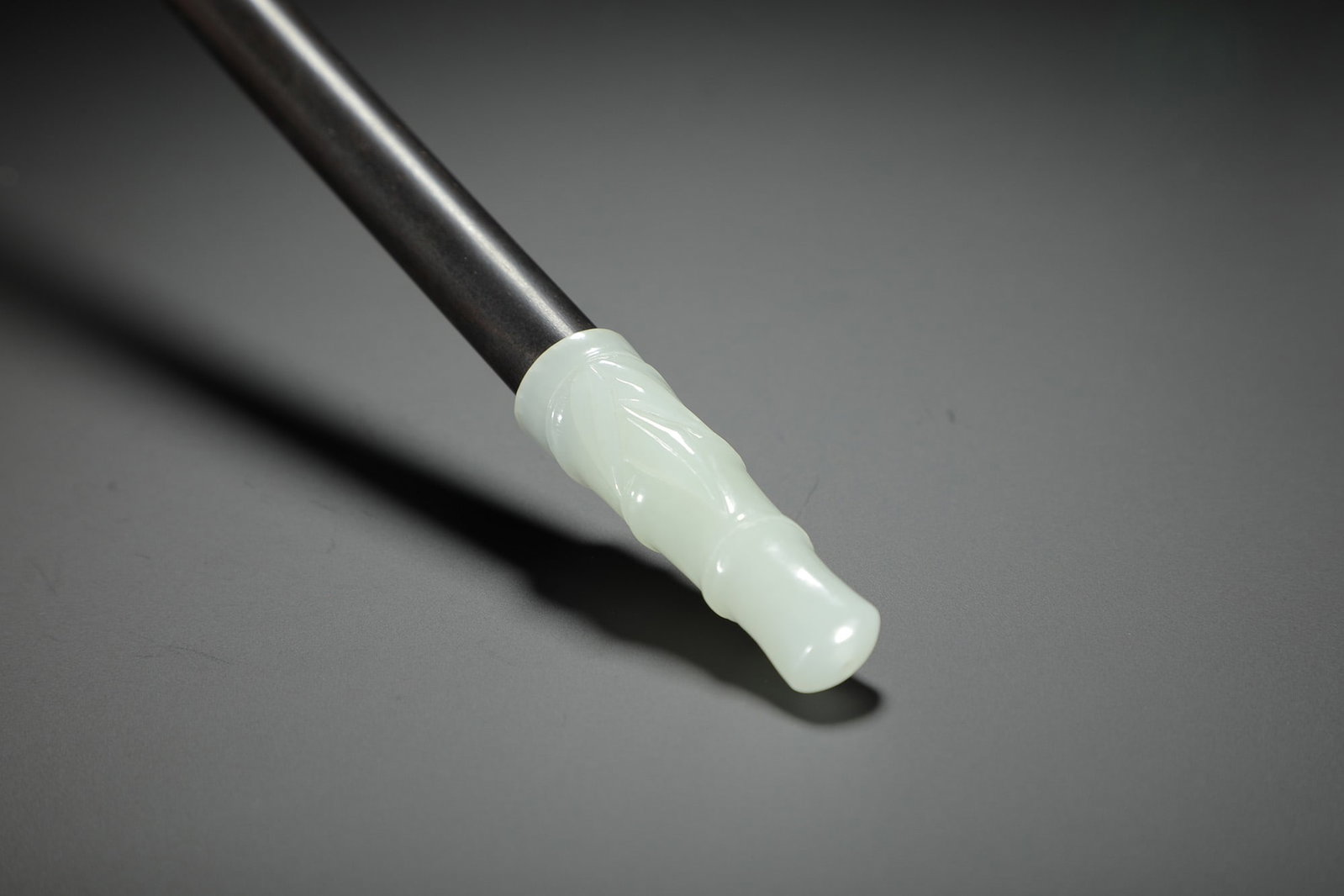 Carved Jade Pipe - 8
